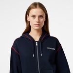Tommy Hilfiger Gbl Stp Fullzip Kadın Mavi Hoodie