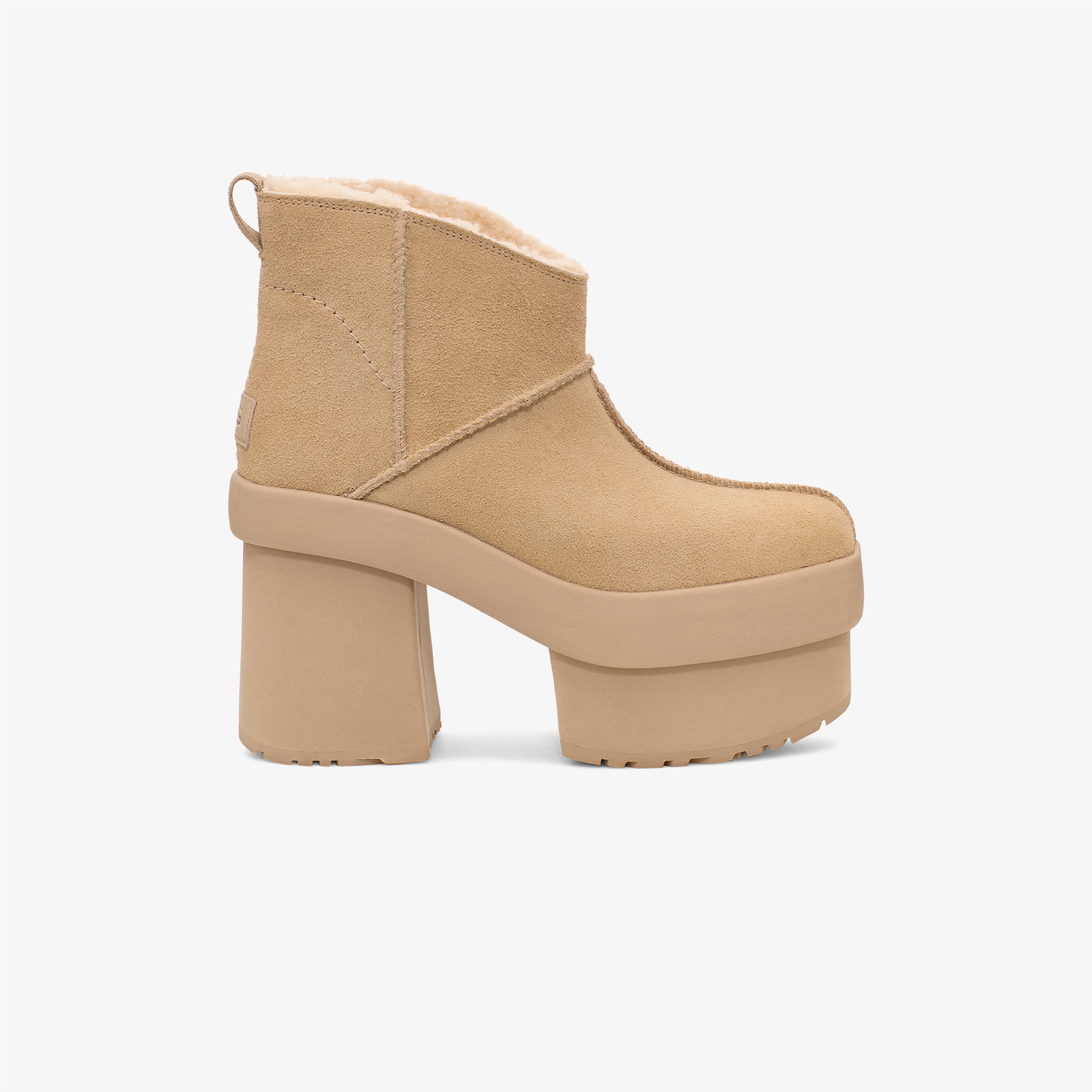 UGG New Heights Platform Mini Kadın Hardal Bot