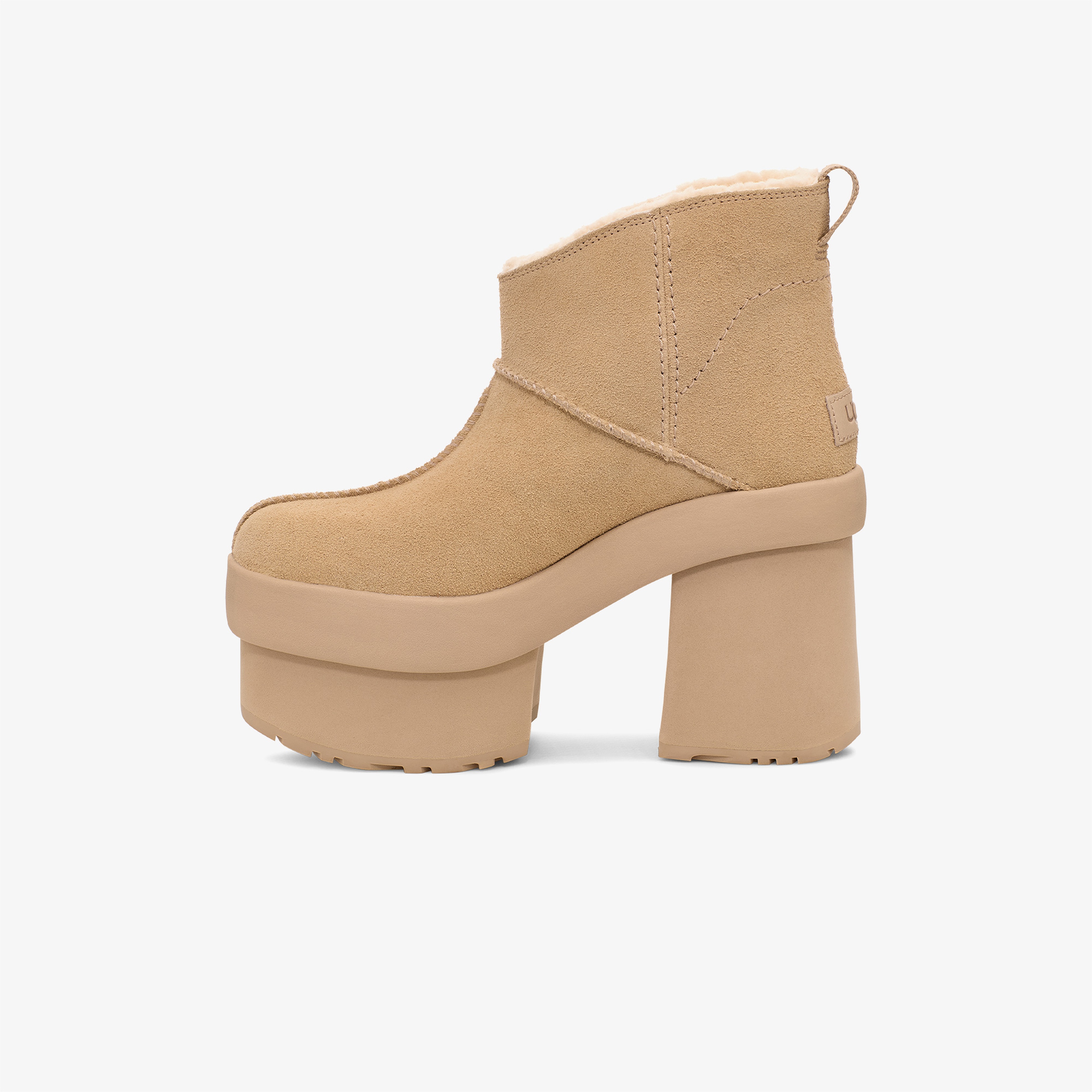 UGG New Heights Platform Mini Kadın Hardal Bot