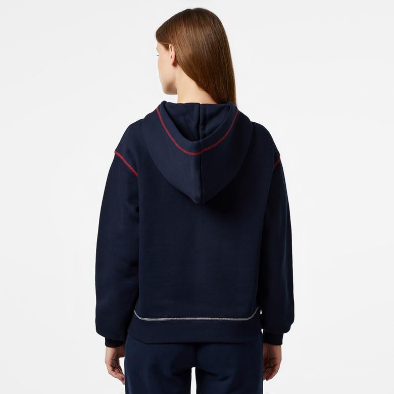 Tommy Hilfiger Gbl Stp Fullzip Kadın Mavi Hoodie