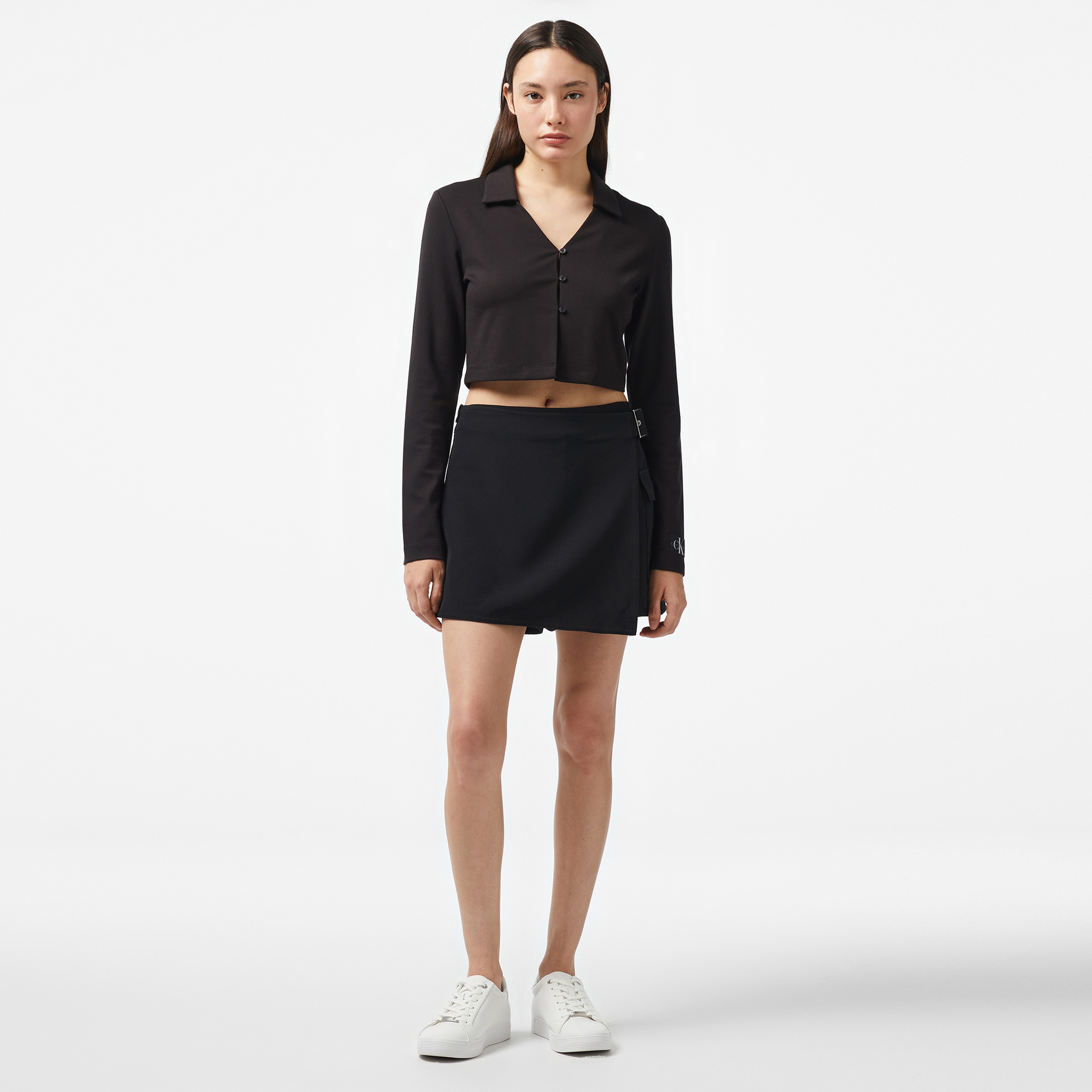 Calvin Klein Jeans Milano Button Kadın Siyah Hırka