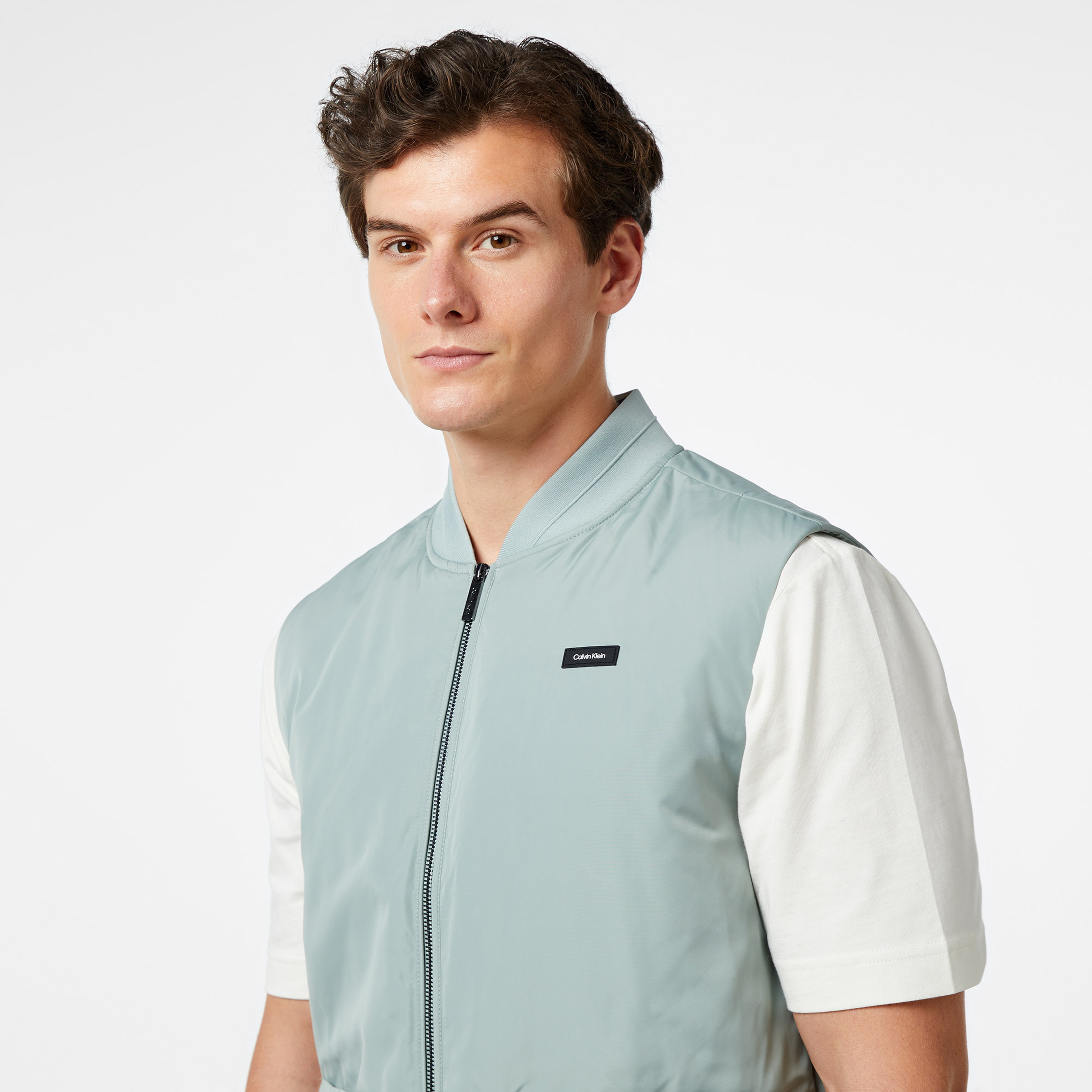 Calvin Klein Erkek Gri Yelek