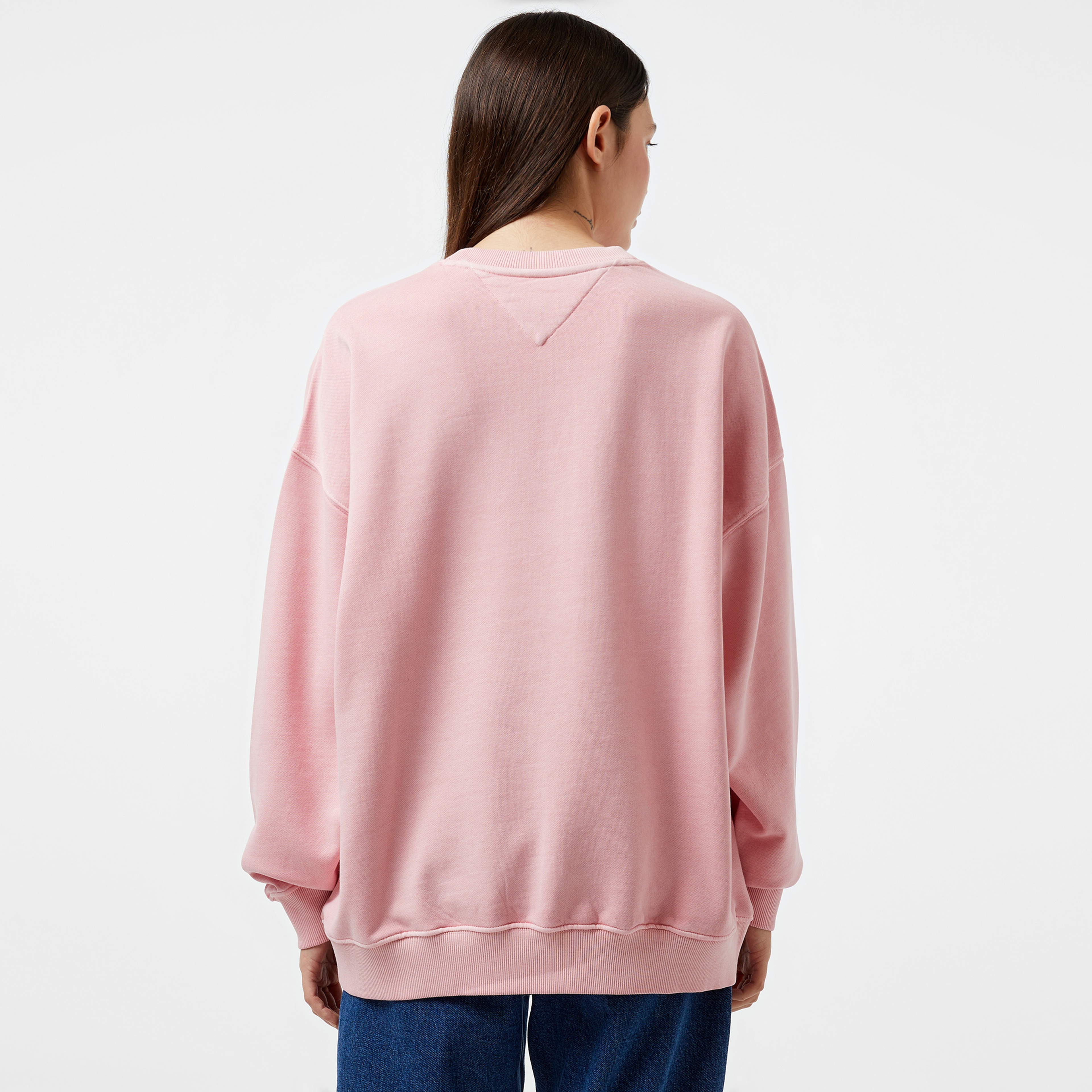 Tommy Jeans Kadın Pembe Sweatshirt