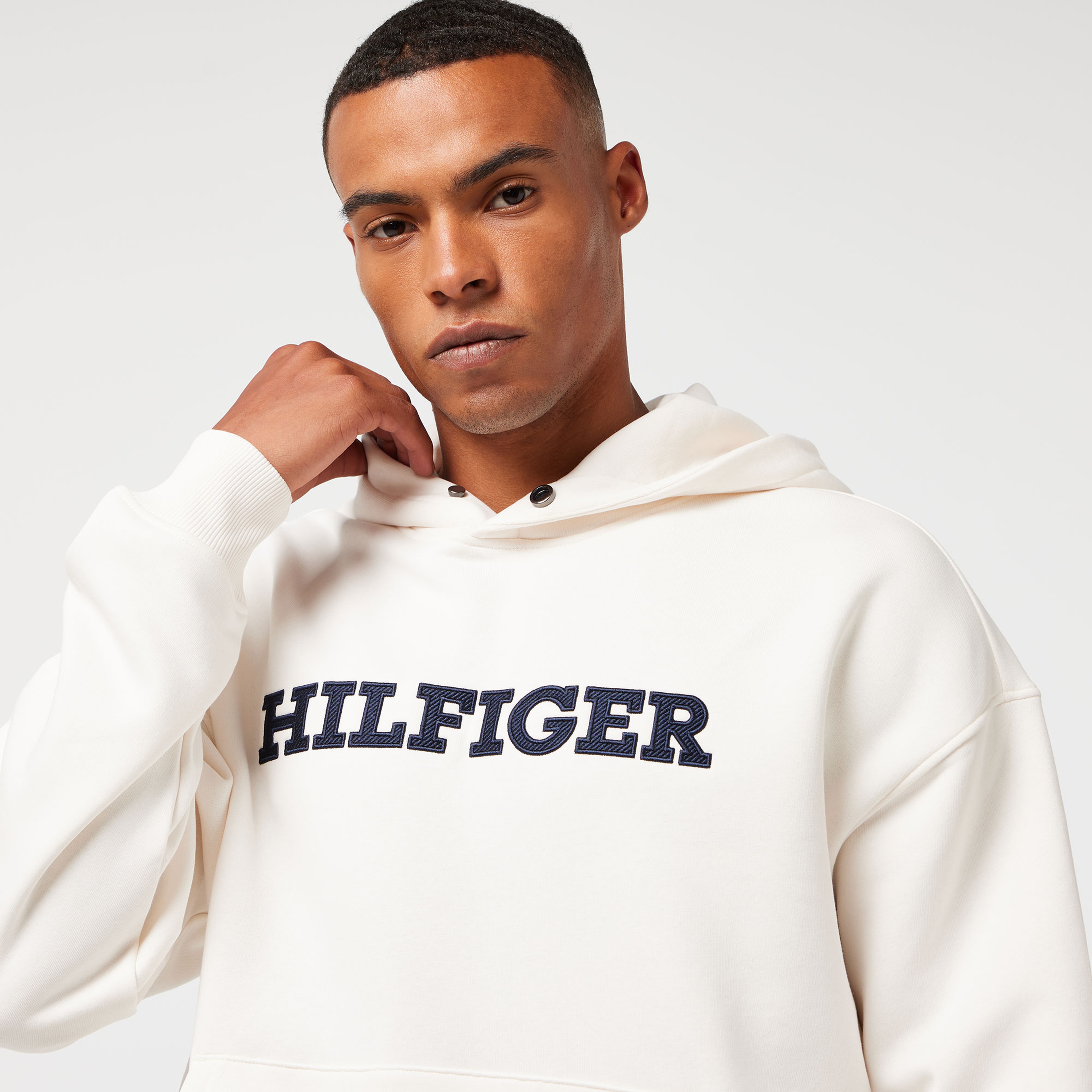 Tommy Hilfiger Erkek Beyaz Sweatshirt