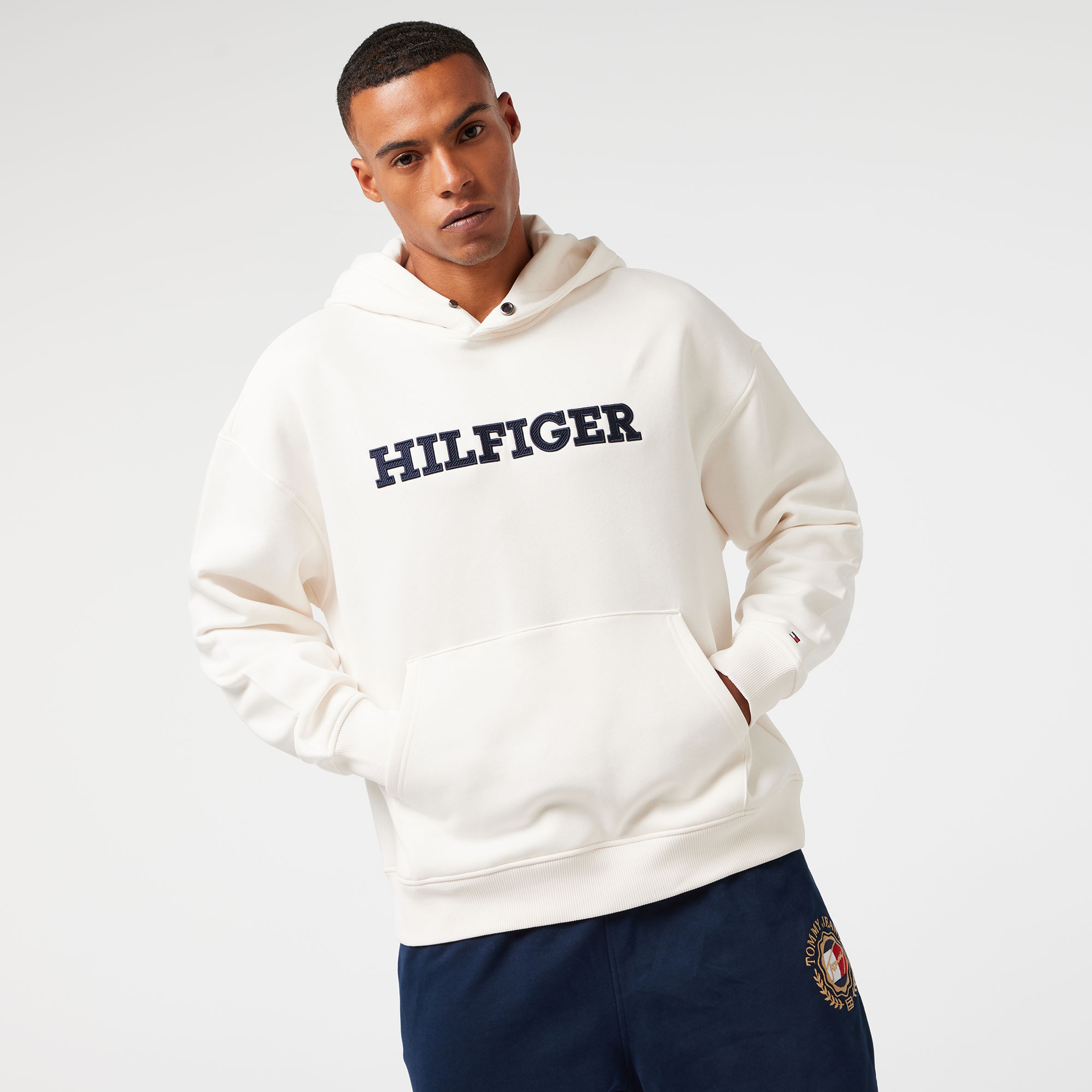 Tommy Hilfiger Erkek Beyaz Sweatshirt