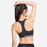 Nike Swoosh Medium Support Kadın Siyah Bra