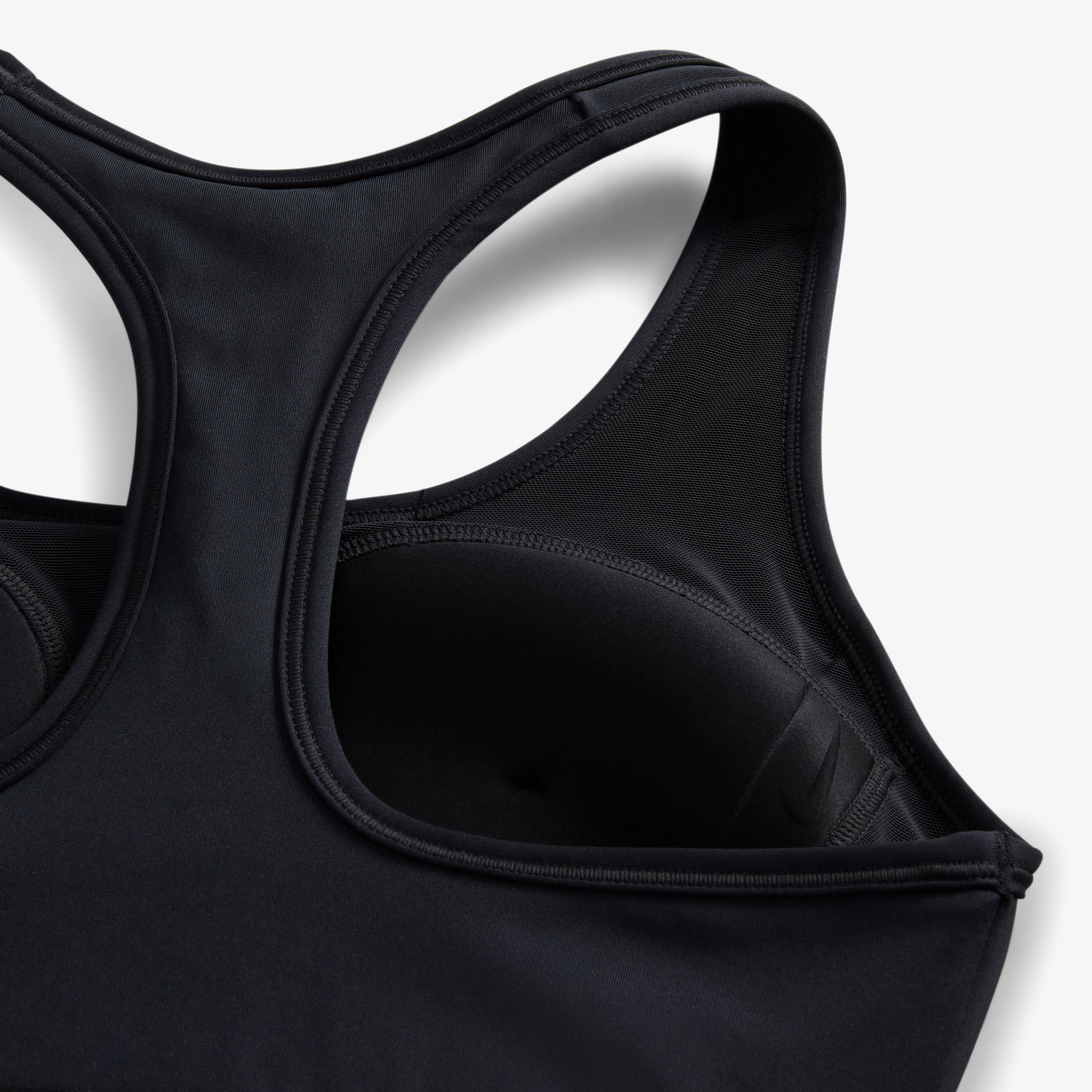 Nike Swoosh Medium Support Kadın Siyah Bra
