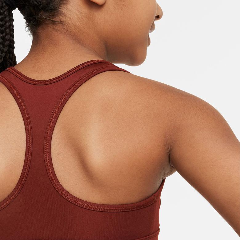Nike Dri-Fit Swoosh Çocuk Kırmızı Bra