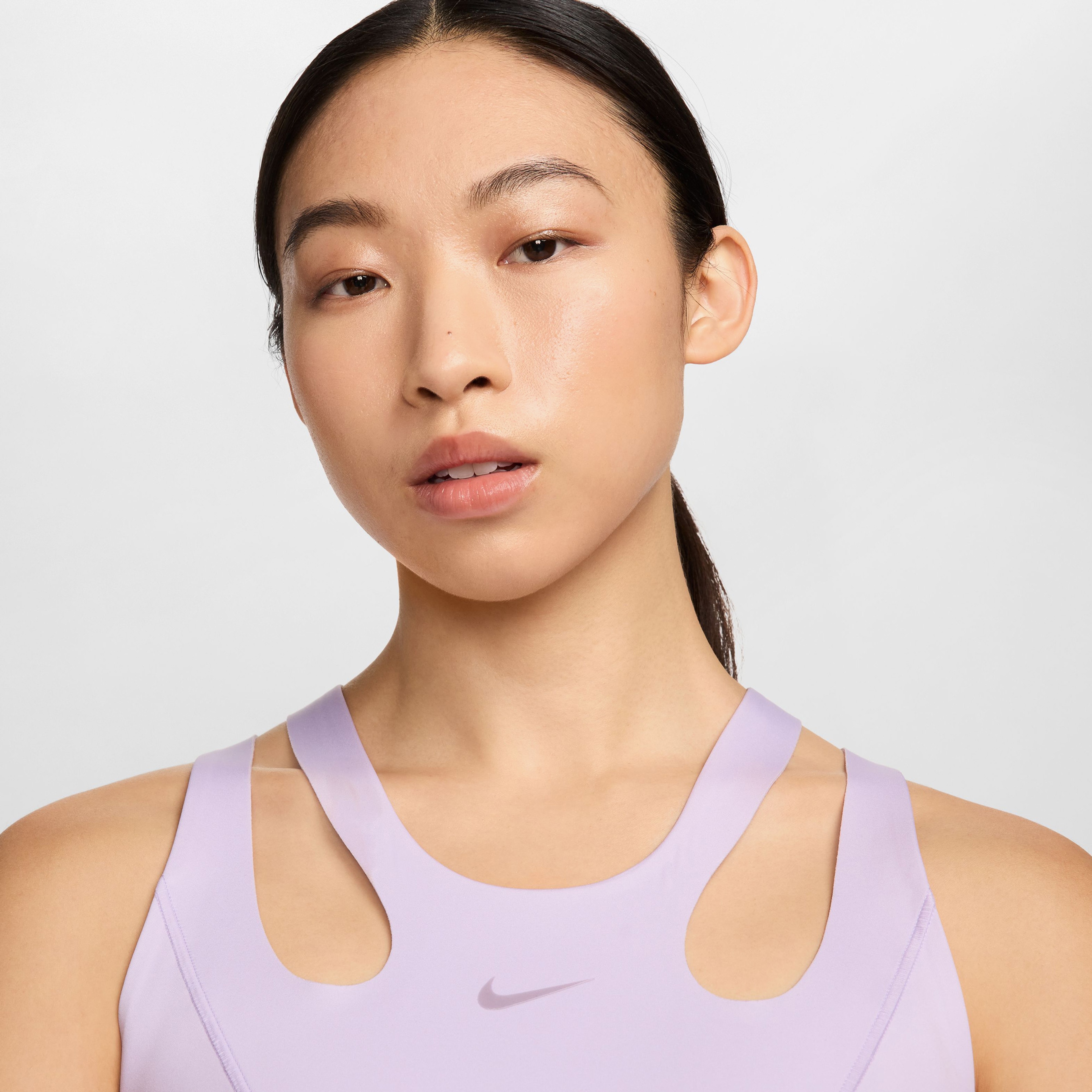 Nike Dri-Fit FutureMove Kadın Hafif Destekli Dolgusuz Askılı Mor Bra