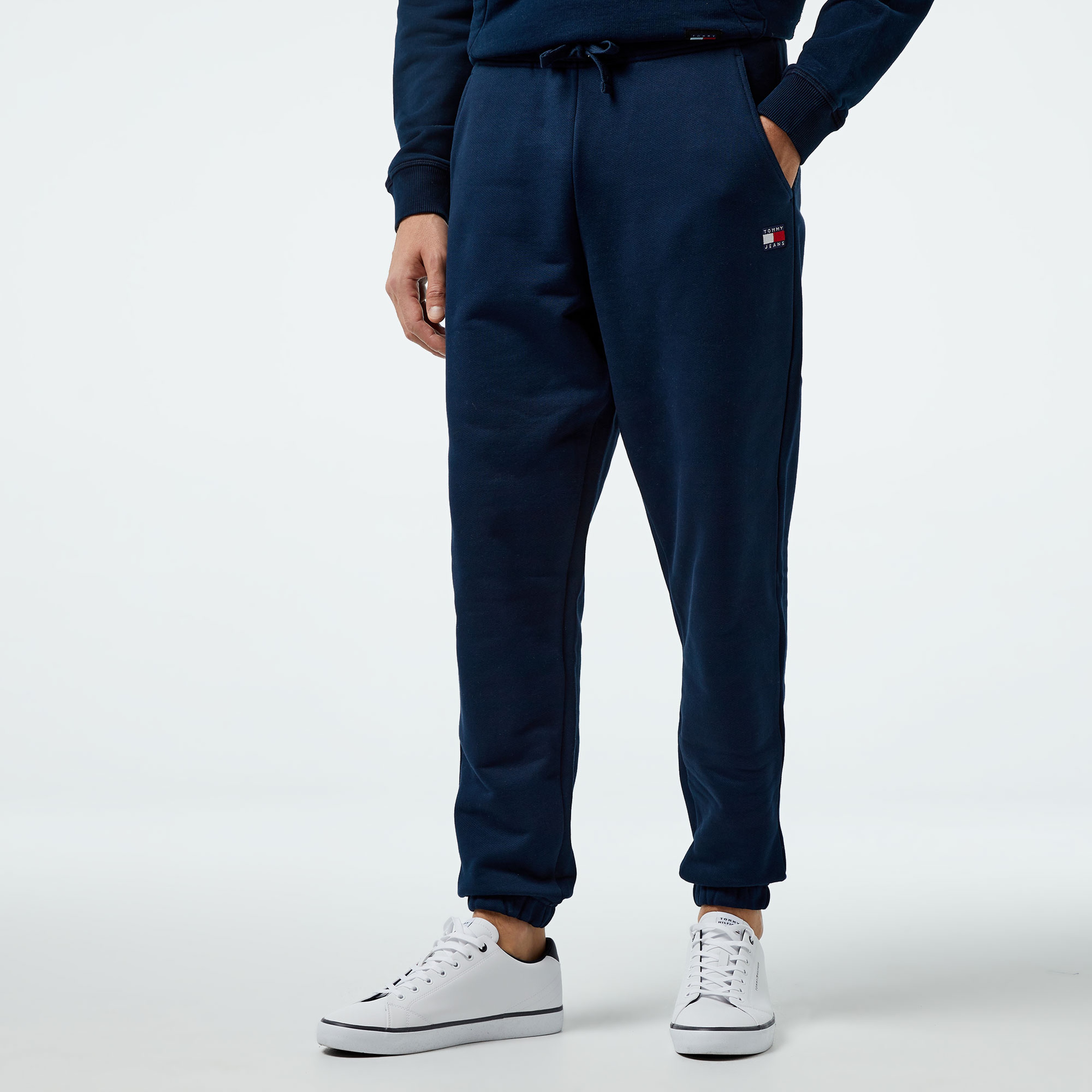 Tommy Hilfiger Jeans Badge Erkek Lacivert Jogger Pantolon