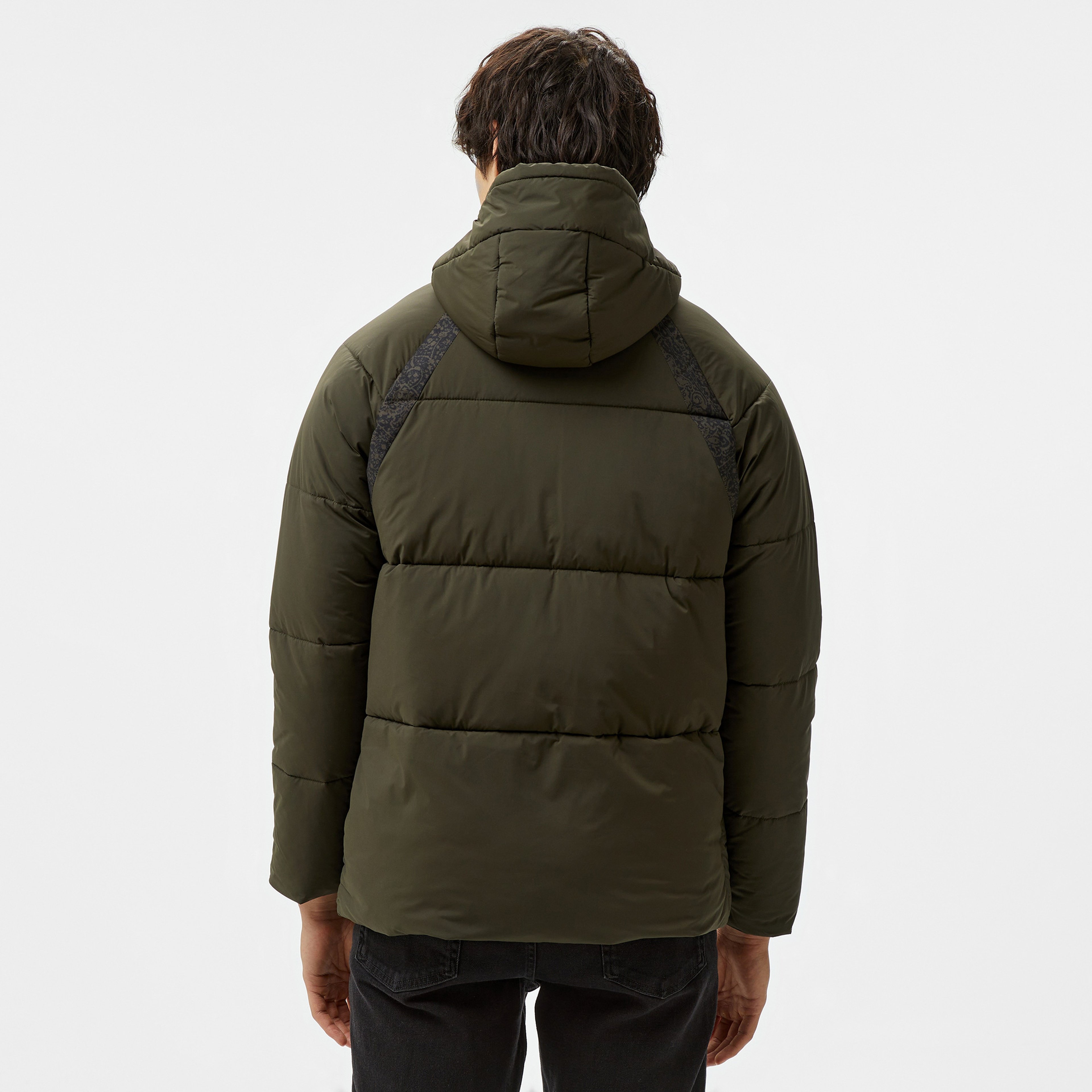 Les Benjamins Puffer 407 Erkek Yeşil Ceket
