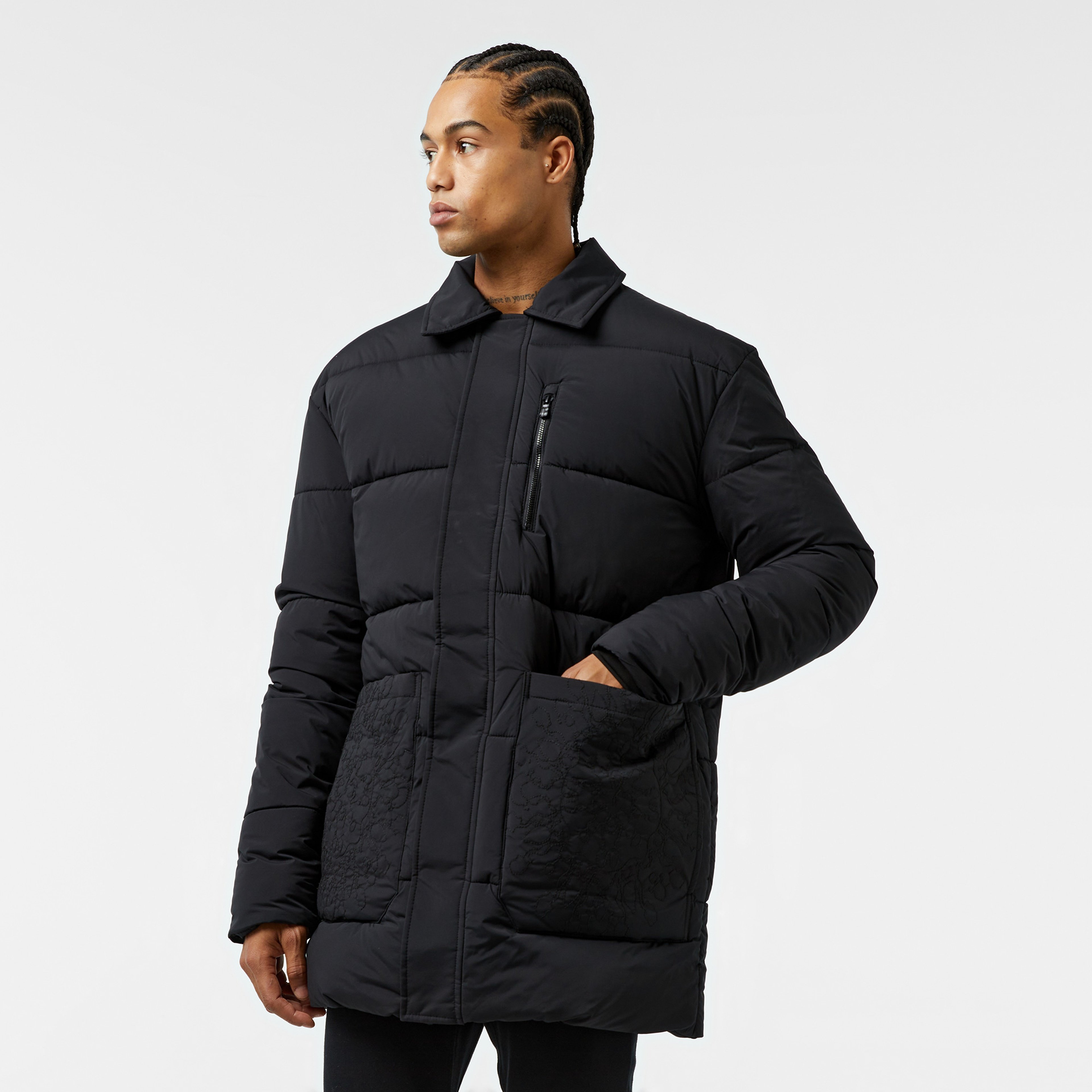 Les Benjamins Puffer 410 Erkek Siyah Ceket