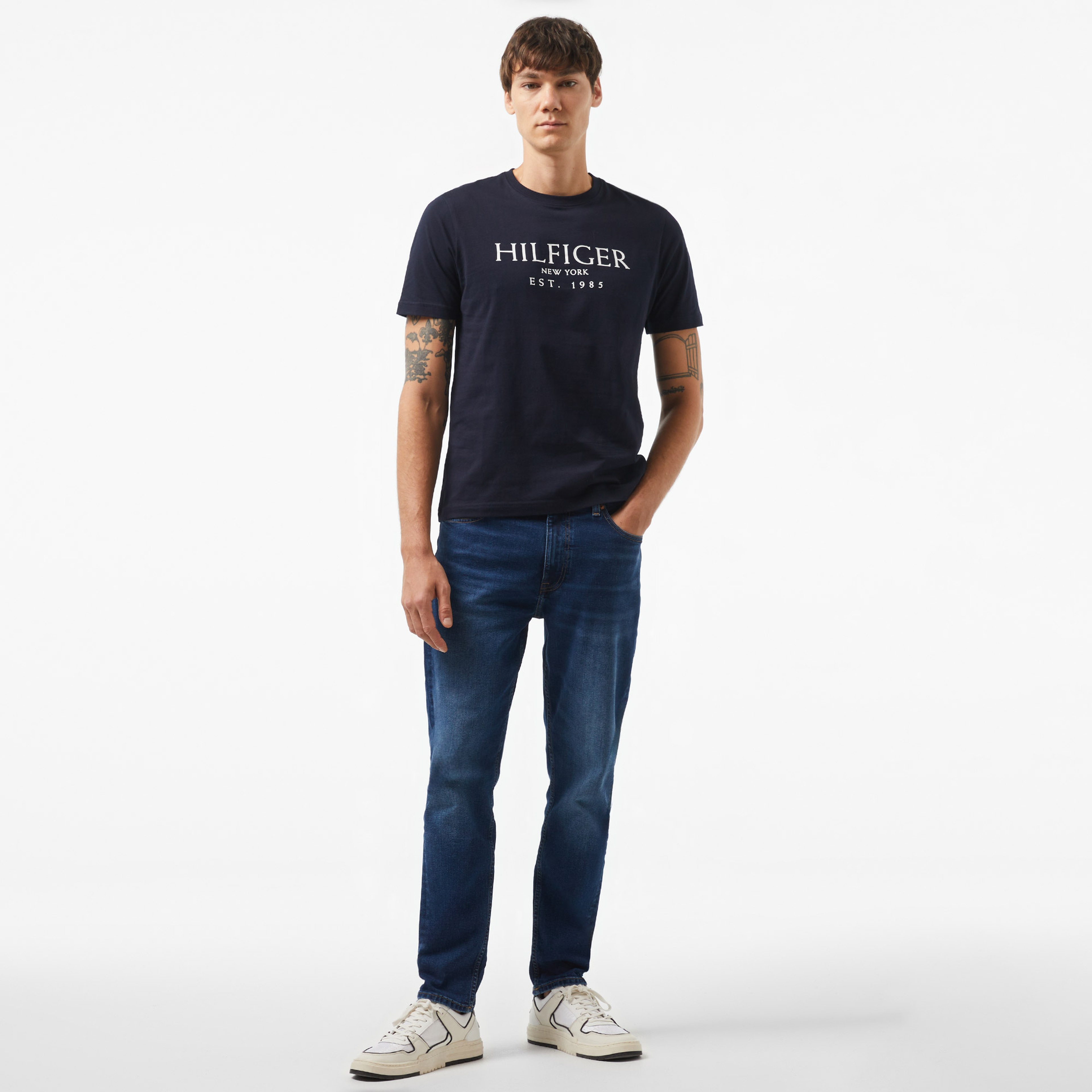 Tommy Hilfiger Jeans Dad Jean Rglr Tprd Erkek Lacivert Jean