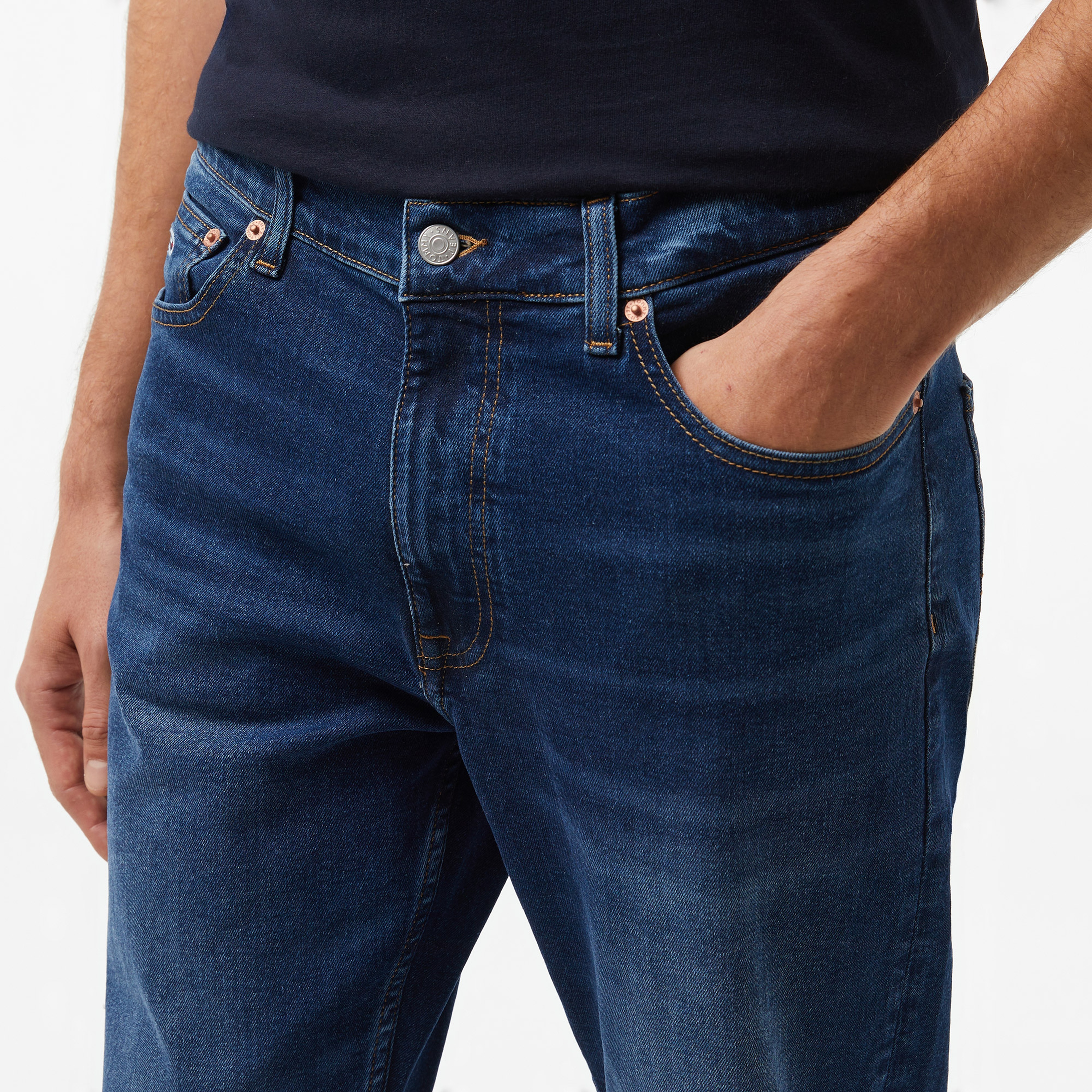 Tommy Hilfiger Jeans Dad Jean Rglr Tprd Erkek Lacivert Jean