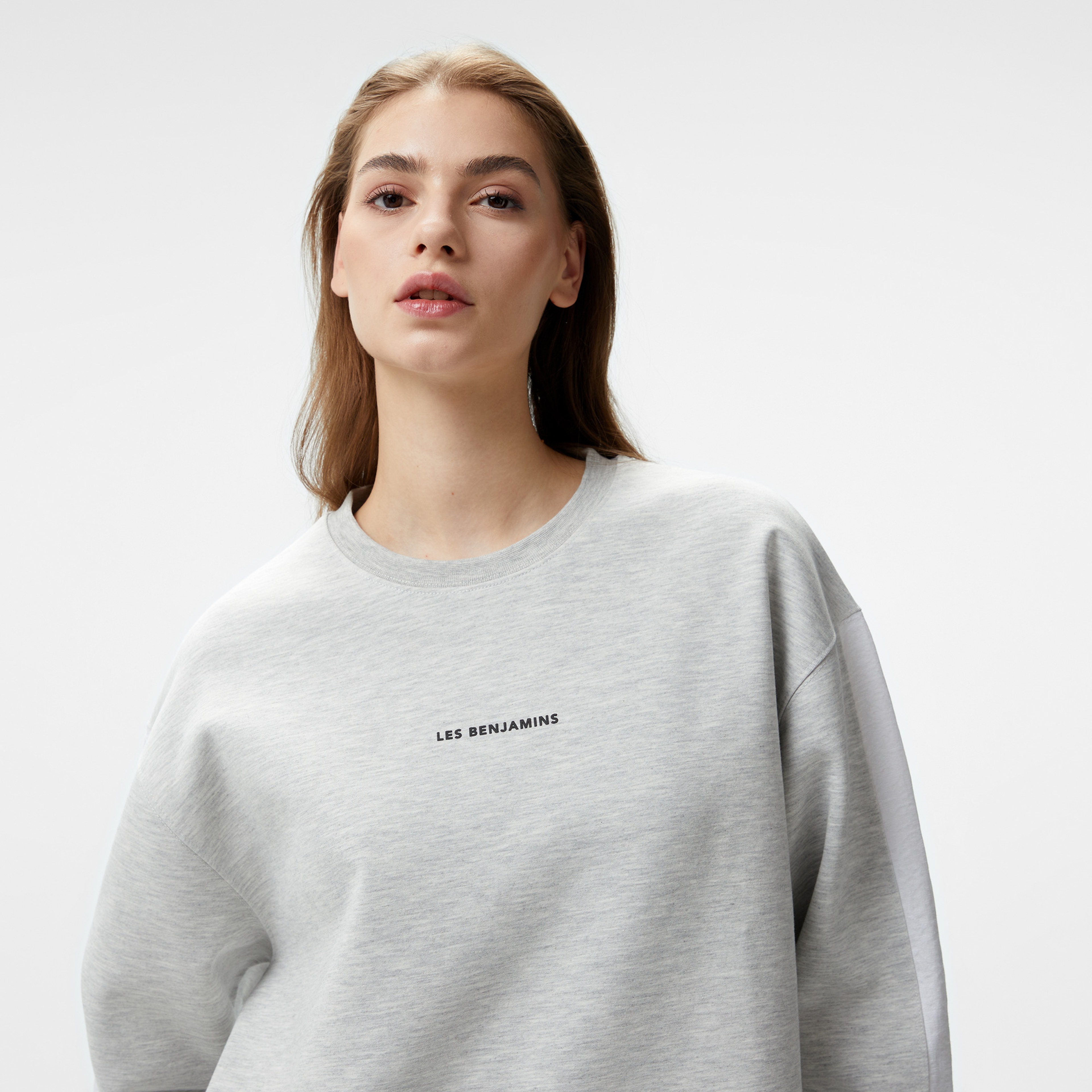 Les Benjamins 405 Kadın Krem Sweatshirt