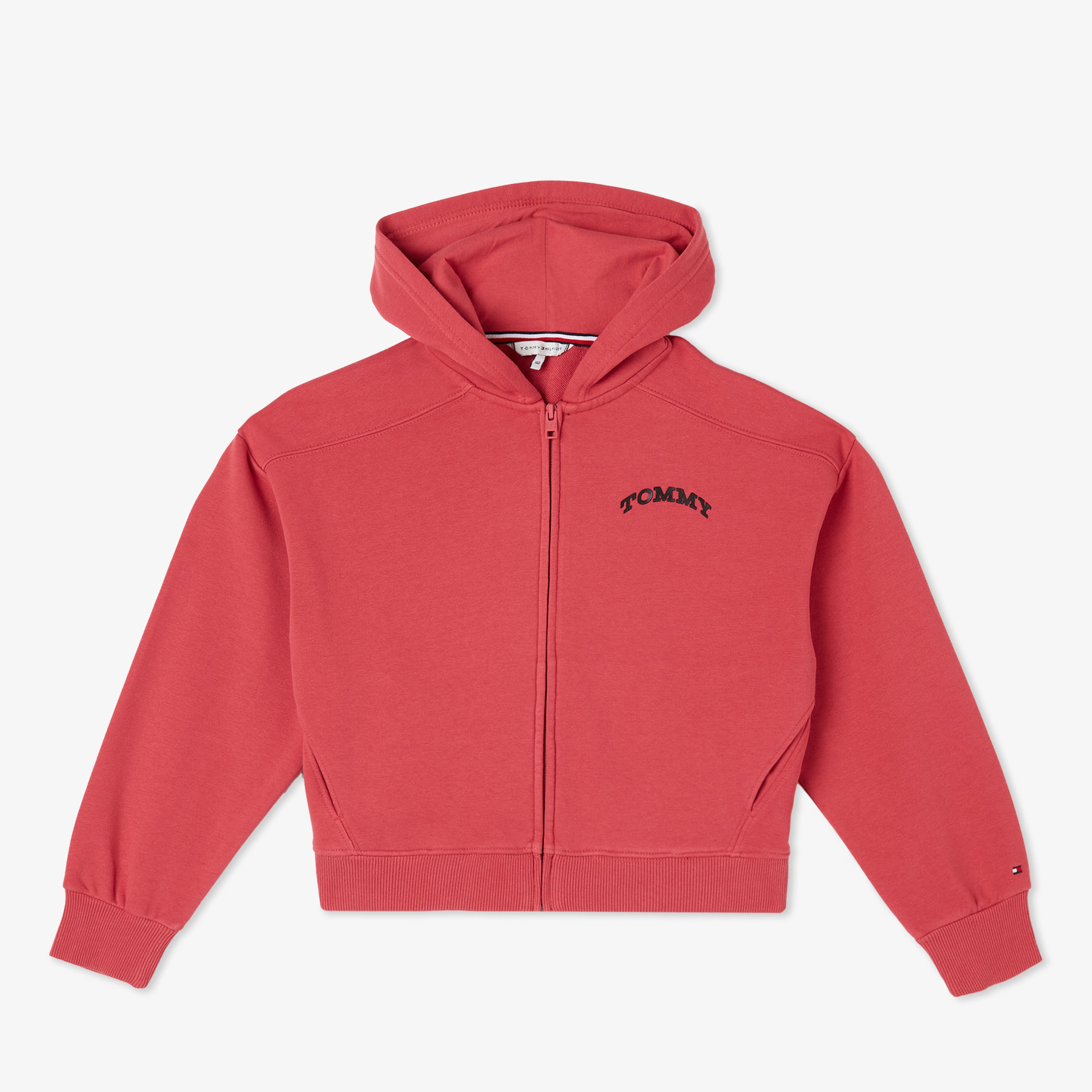 Tommy Hilfiger Tommy Dot Foil Zip Thru Çocuk Pembe Sweatshirt