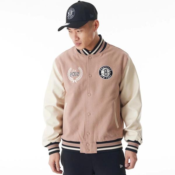 New Era Nba Inj Varsity Bronet Tta Erkek Bej Ceket