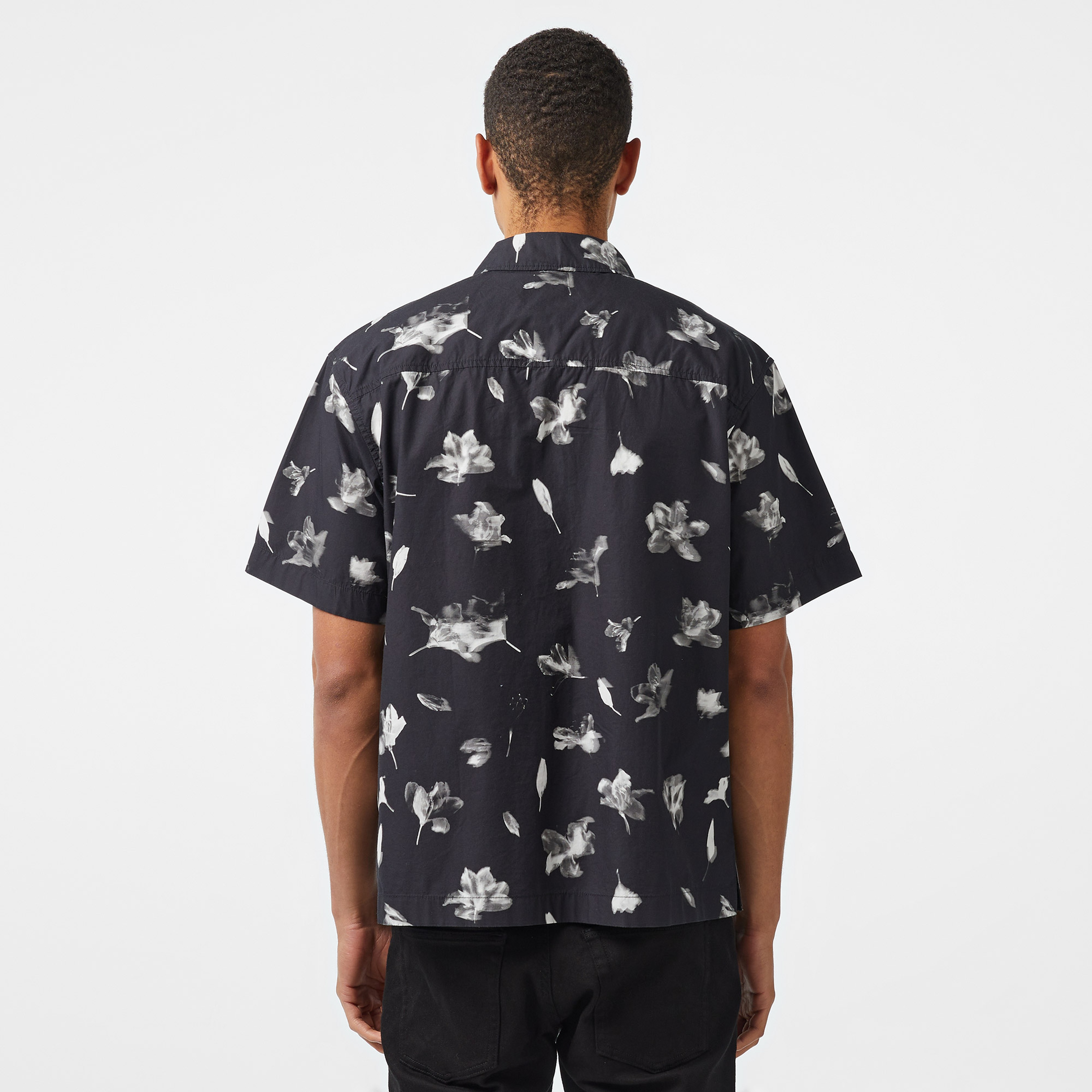 Calvin Klein Jeans Aop Shirt Erkek Siyah Gömlek