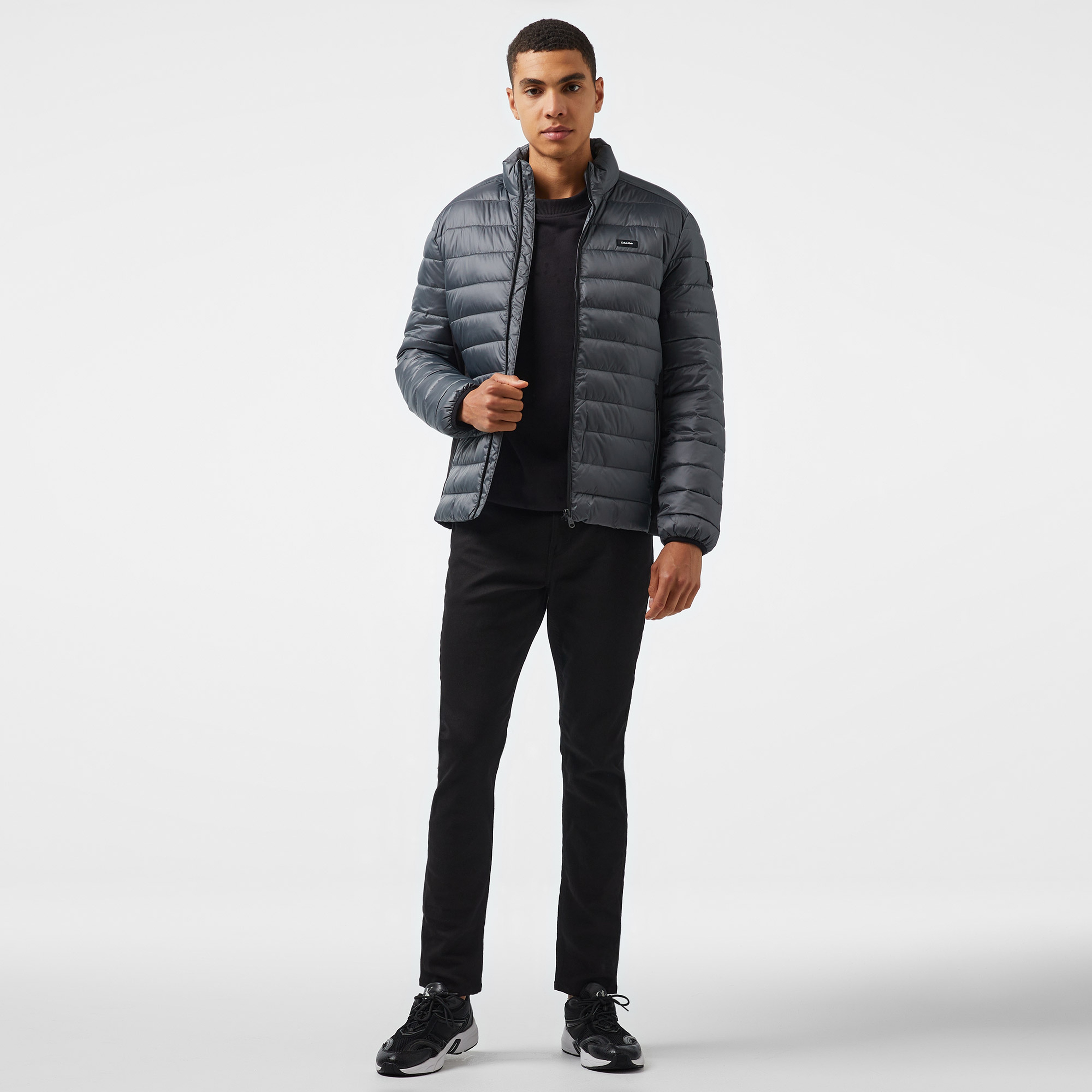 Calvin Klein Erkek Gri Mont