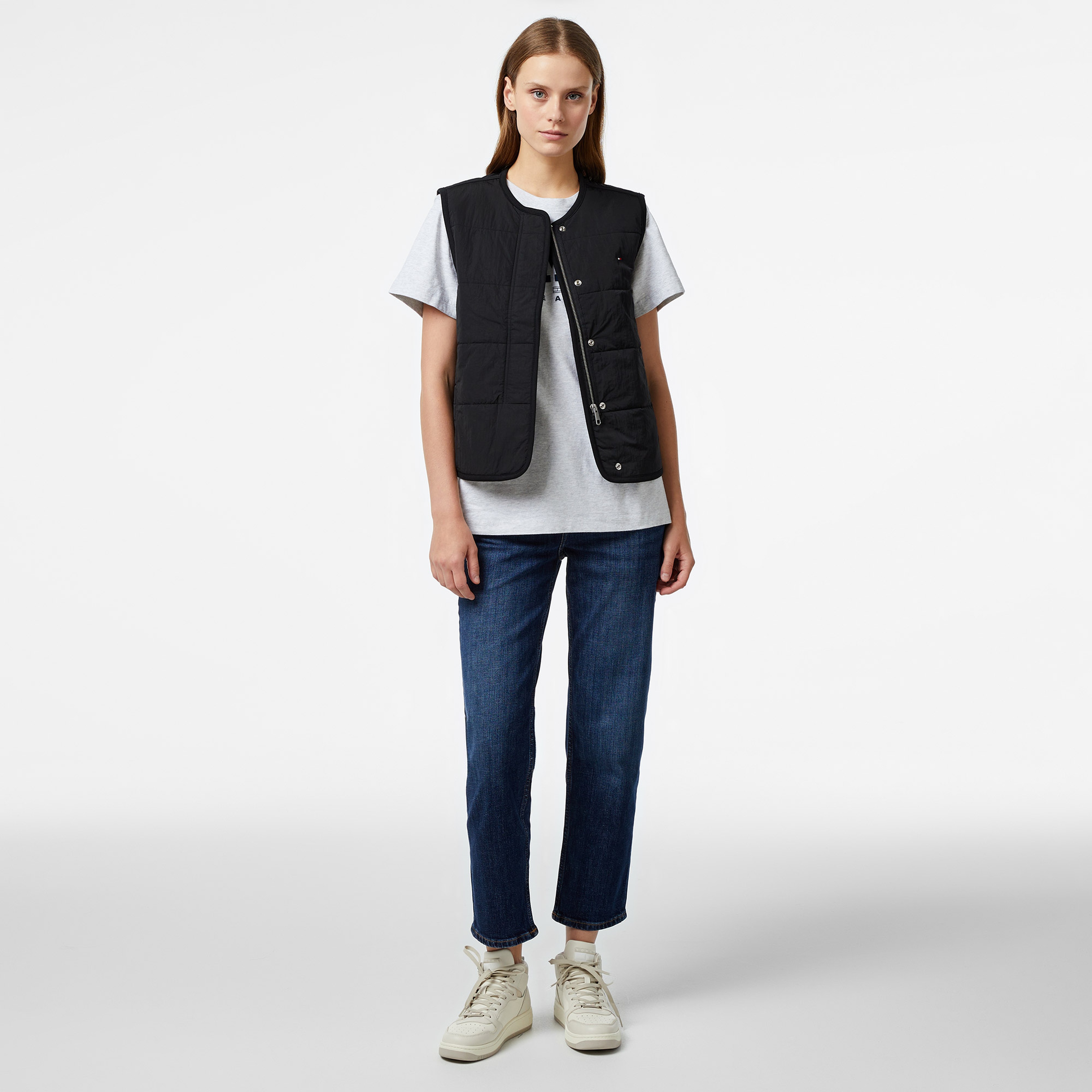 Tommy Hilfiger Jersey Lined Kadın Siyah Yelek