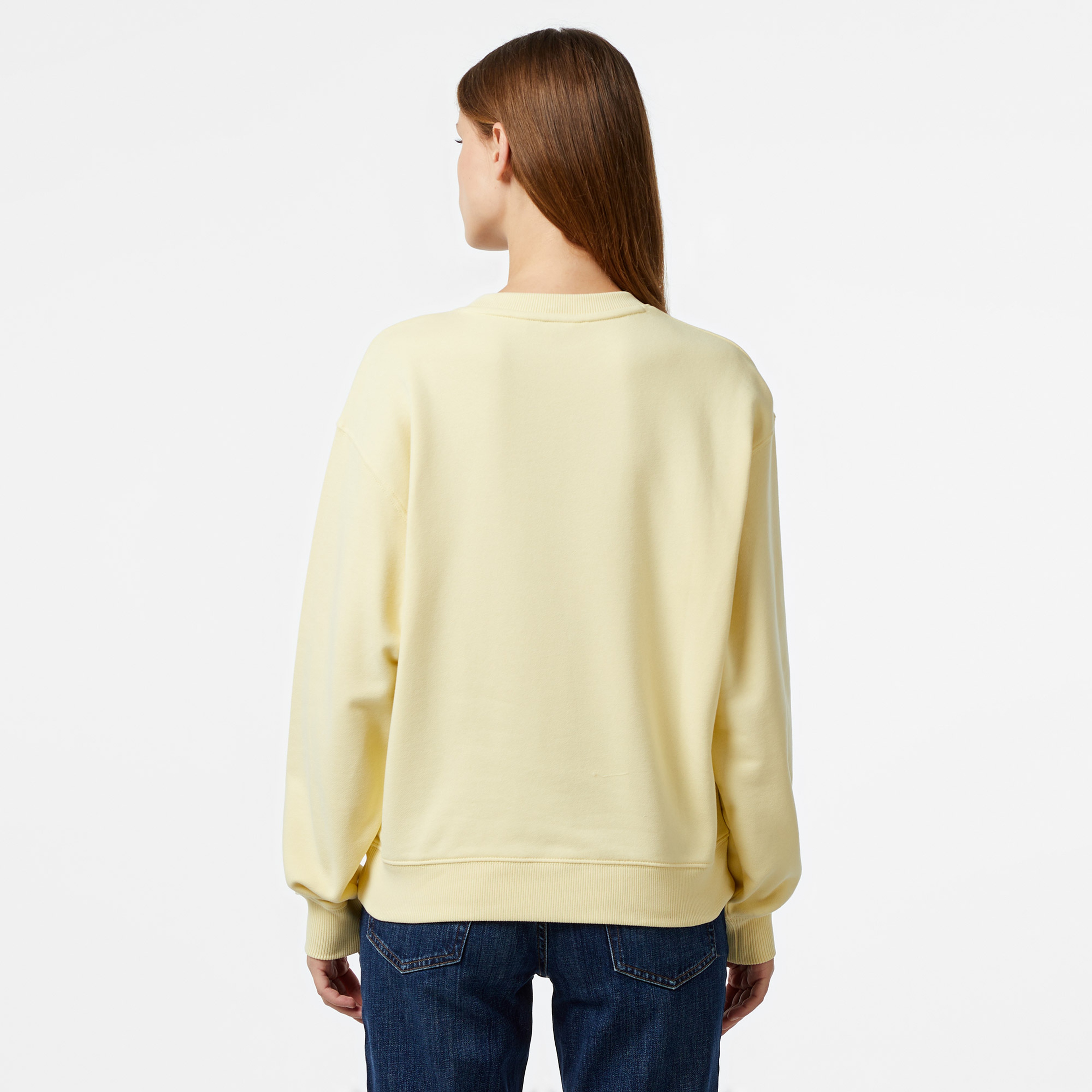 Tommy Hilfiger Script Kadın Sarı Sweatshirt