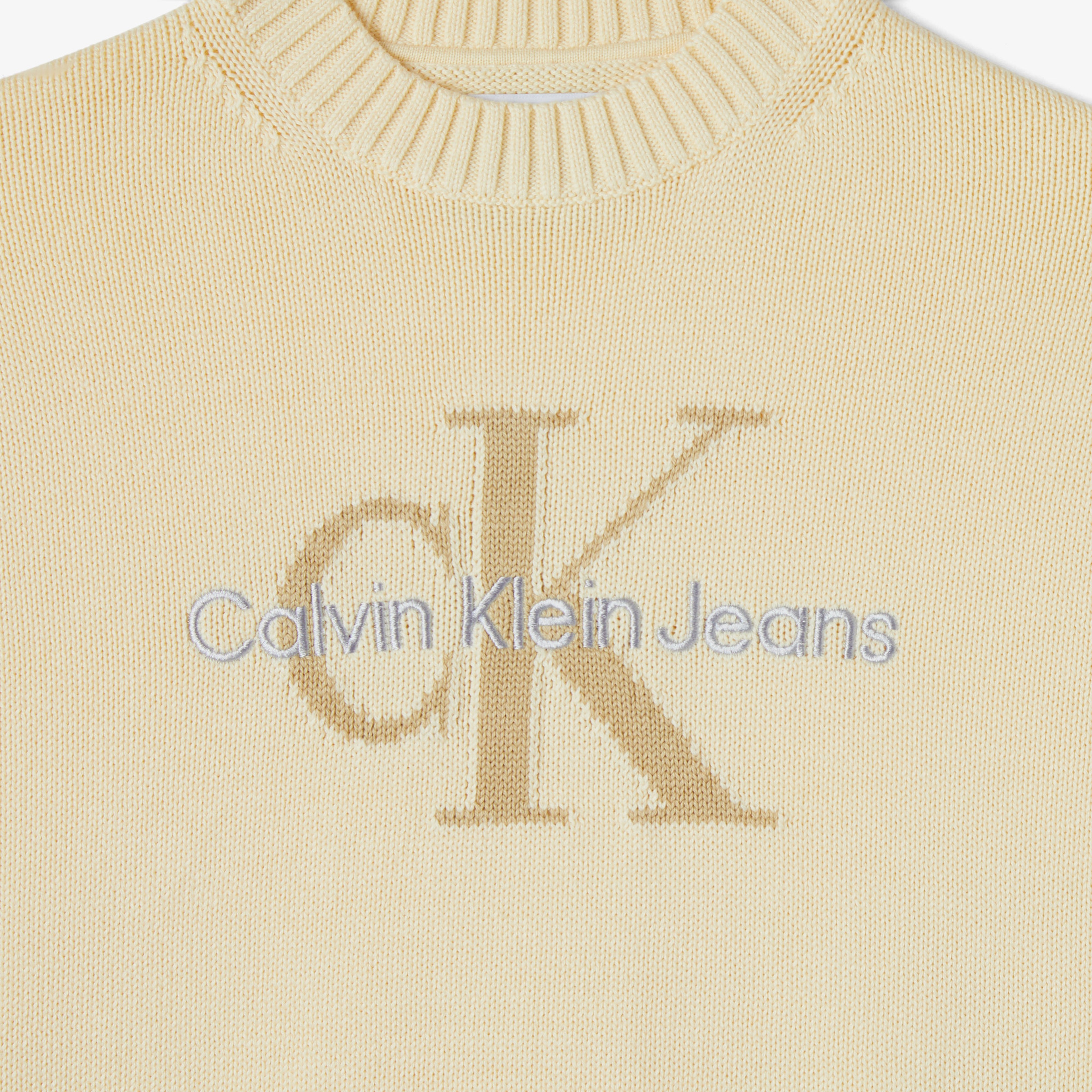 Calvin Klein Jeans Monologo Çocuk Krem Kazak
