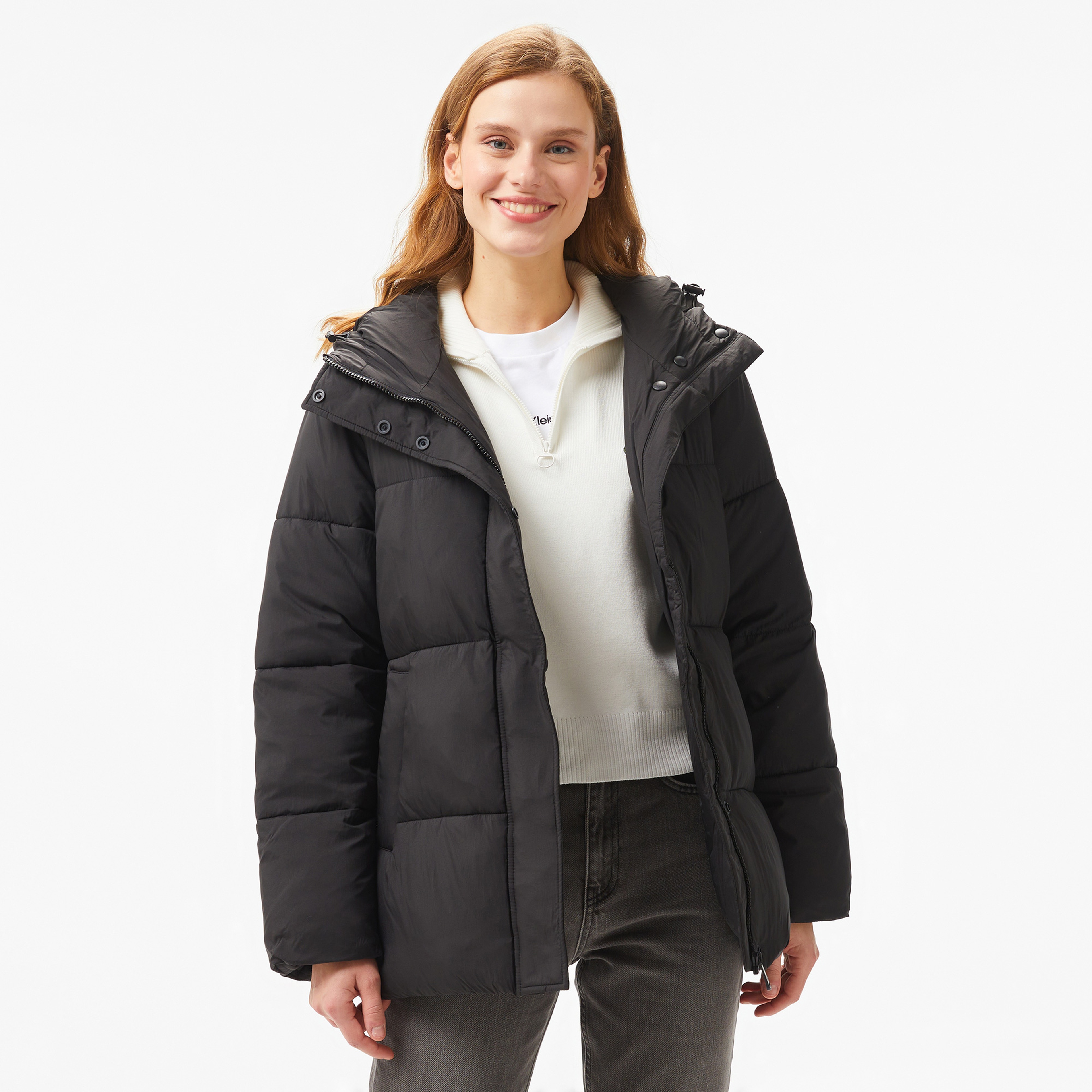 Calvin Klein Jeans Kadın Siyah Mont