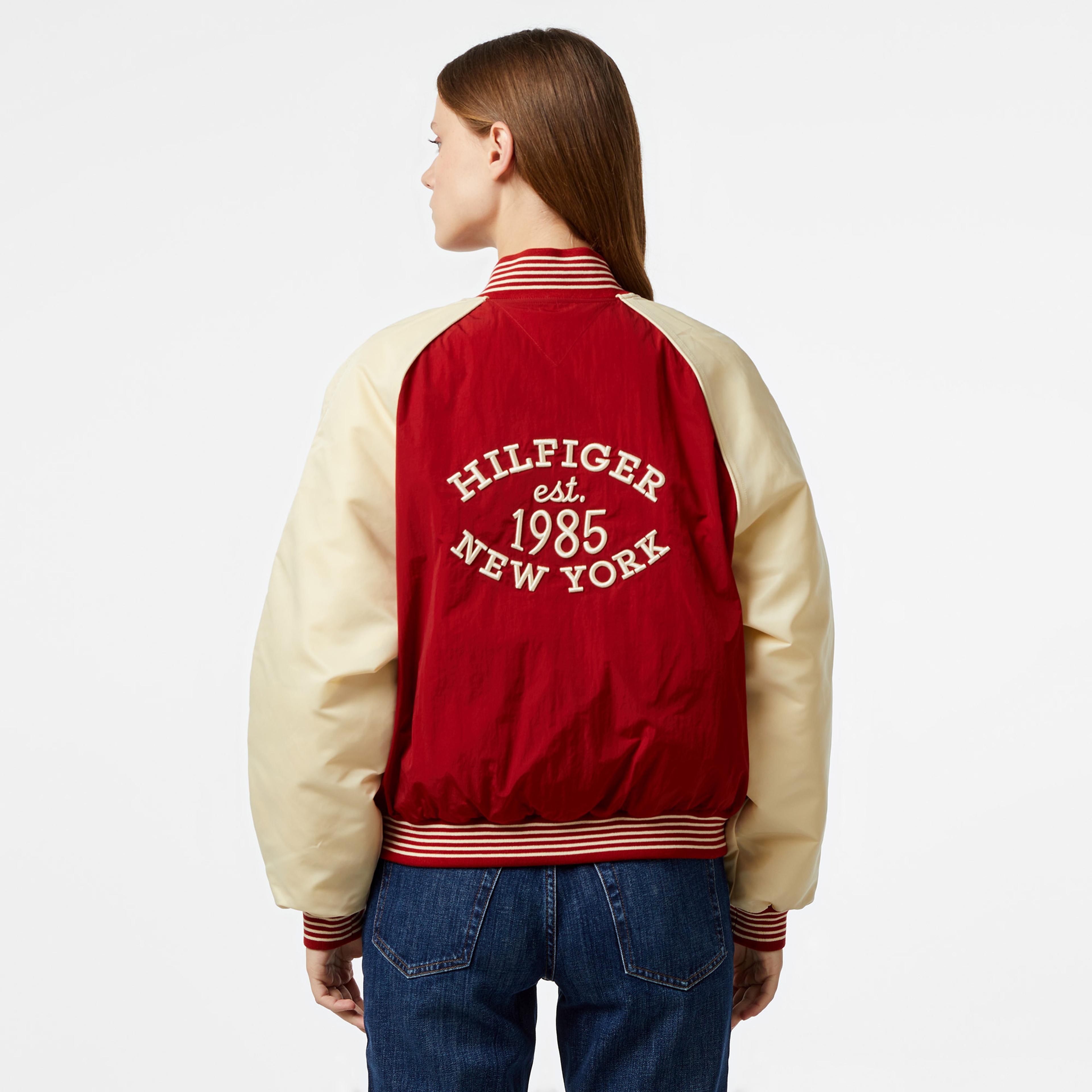 Tommy Hilfiger Kadın Kırmızı Mont