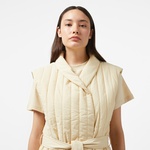 Calvin Klein Padded Vertıcal Quilt Vest Kadın Gri Yelek