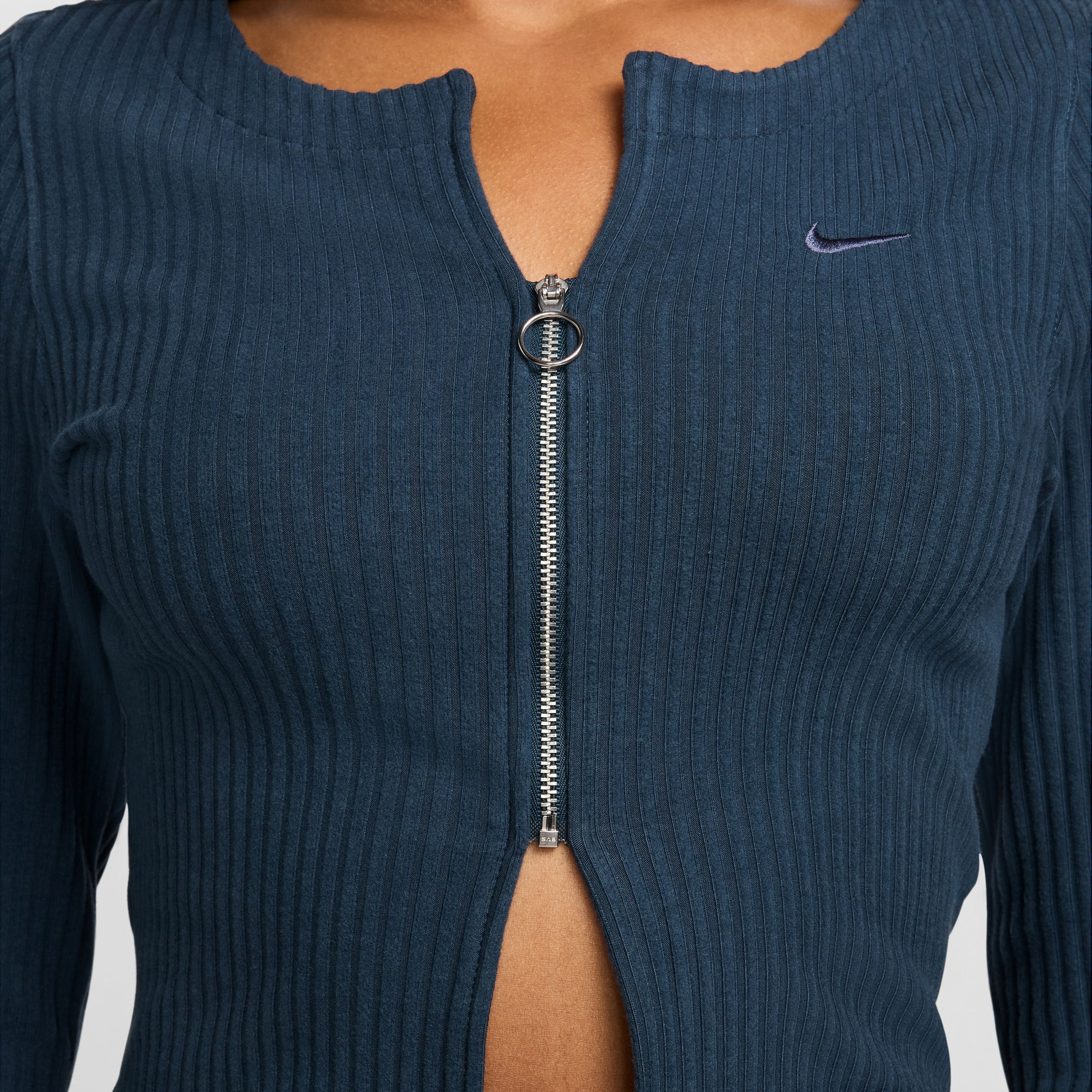 Nike Sportswear Chill Knit Kadın Lacivert Ceket