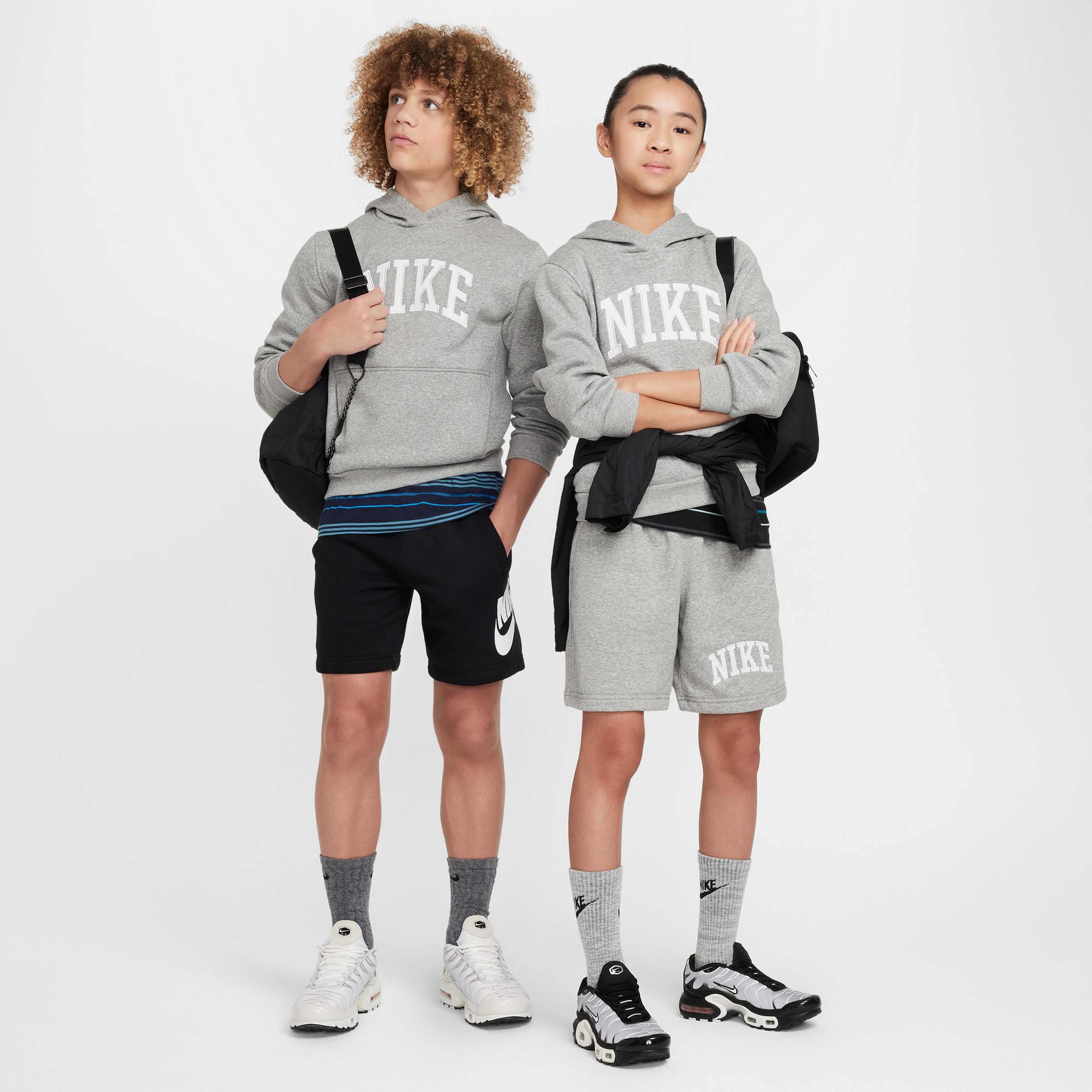 Nike Sportswear Club Fleece Çocuk Gri Sweatshirt