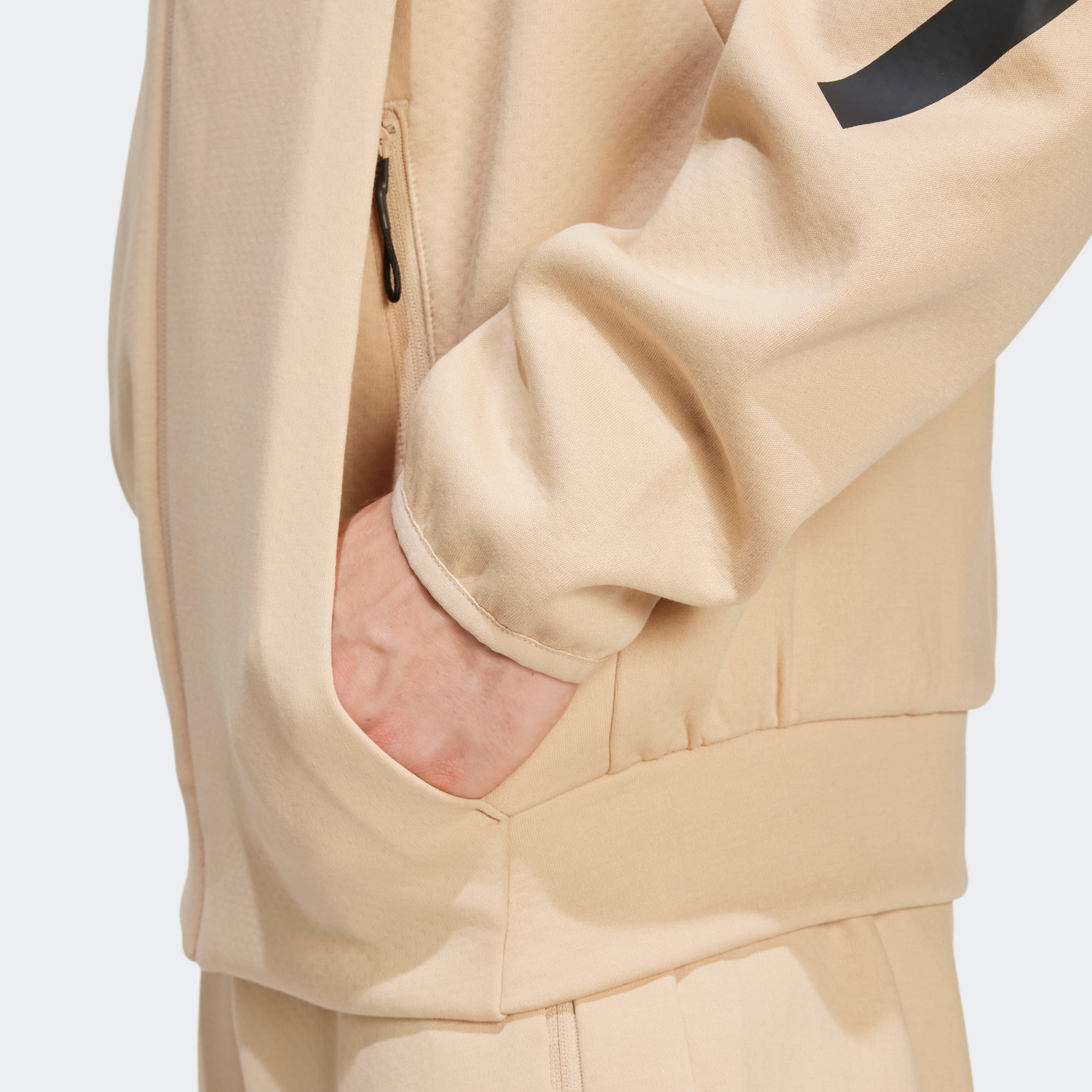 adidas M Z.N.E. Fz Erkek Bej Eşofman Üstü