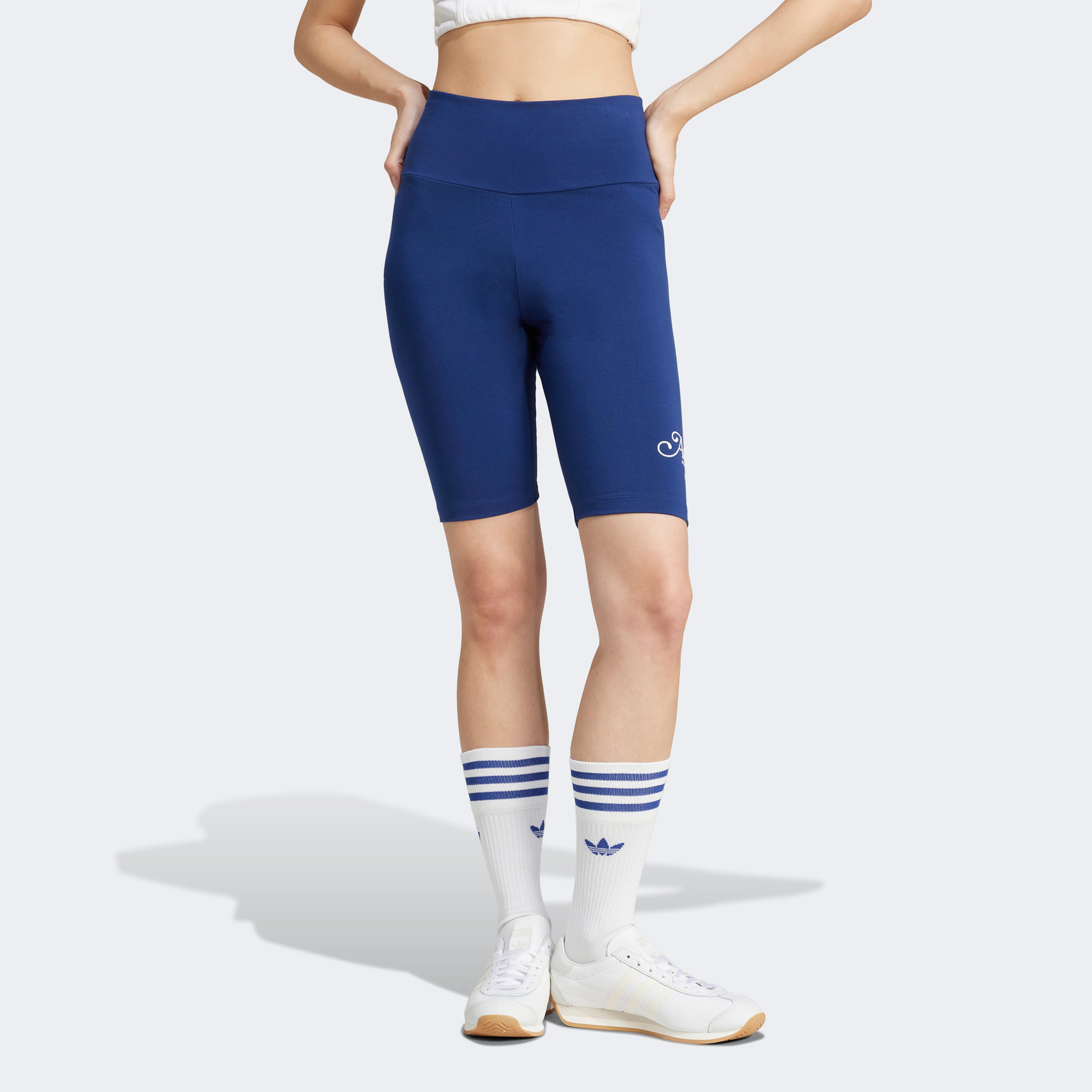 adidas Short Leggings Kadın Mavi Tayt