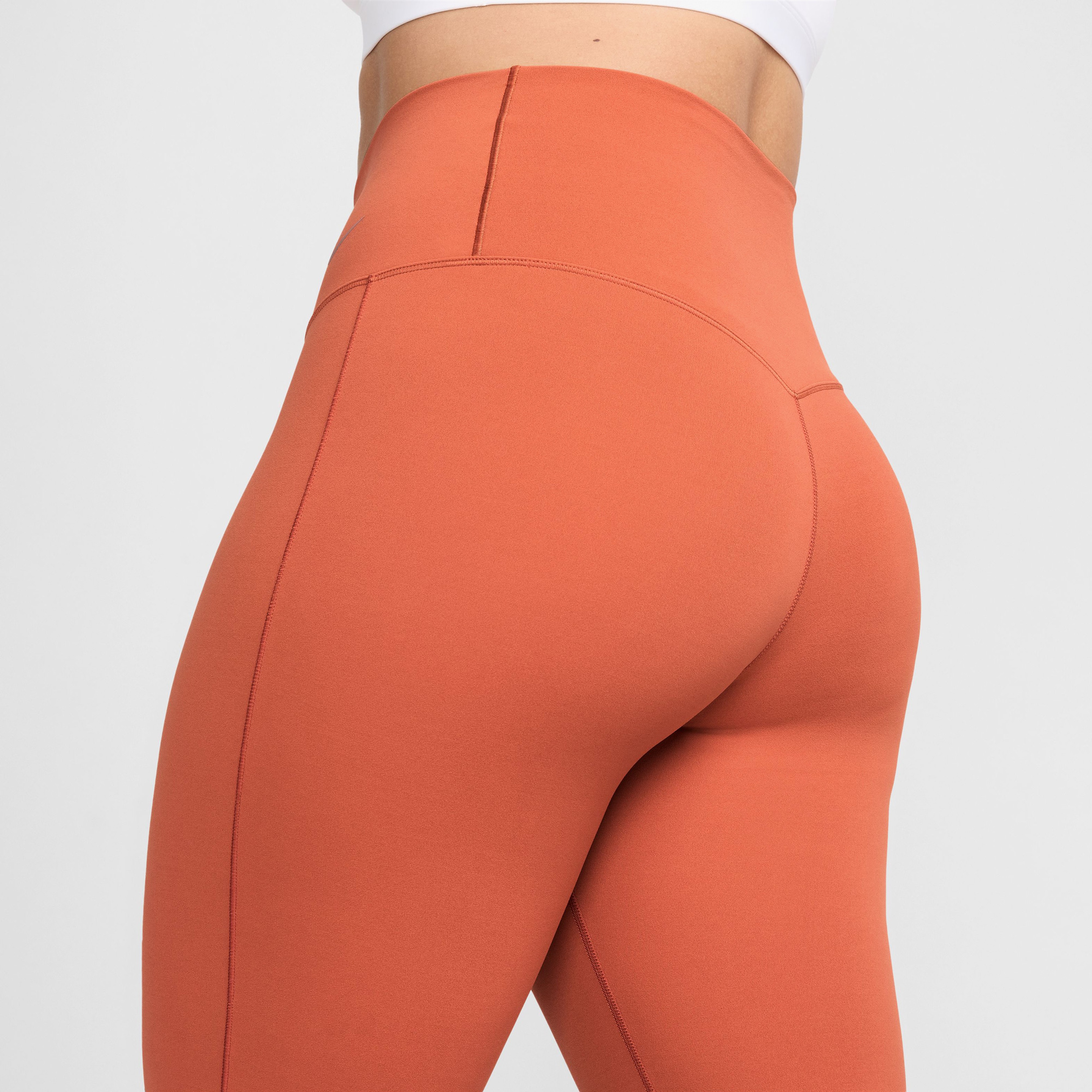 Nike Dri-Fit Zenvy High Rise Kadın Turuncu Eşofman Altı