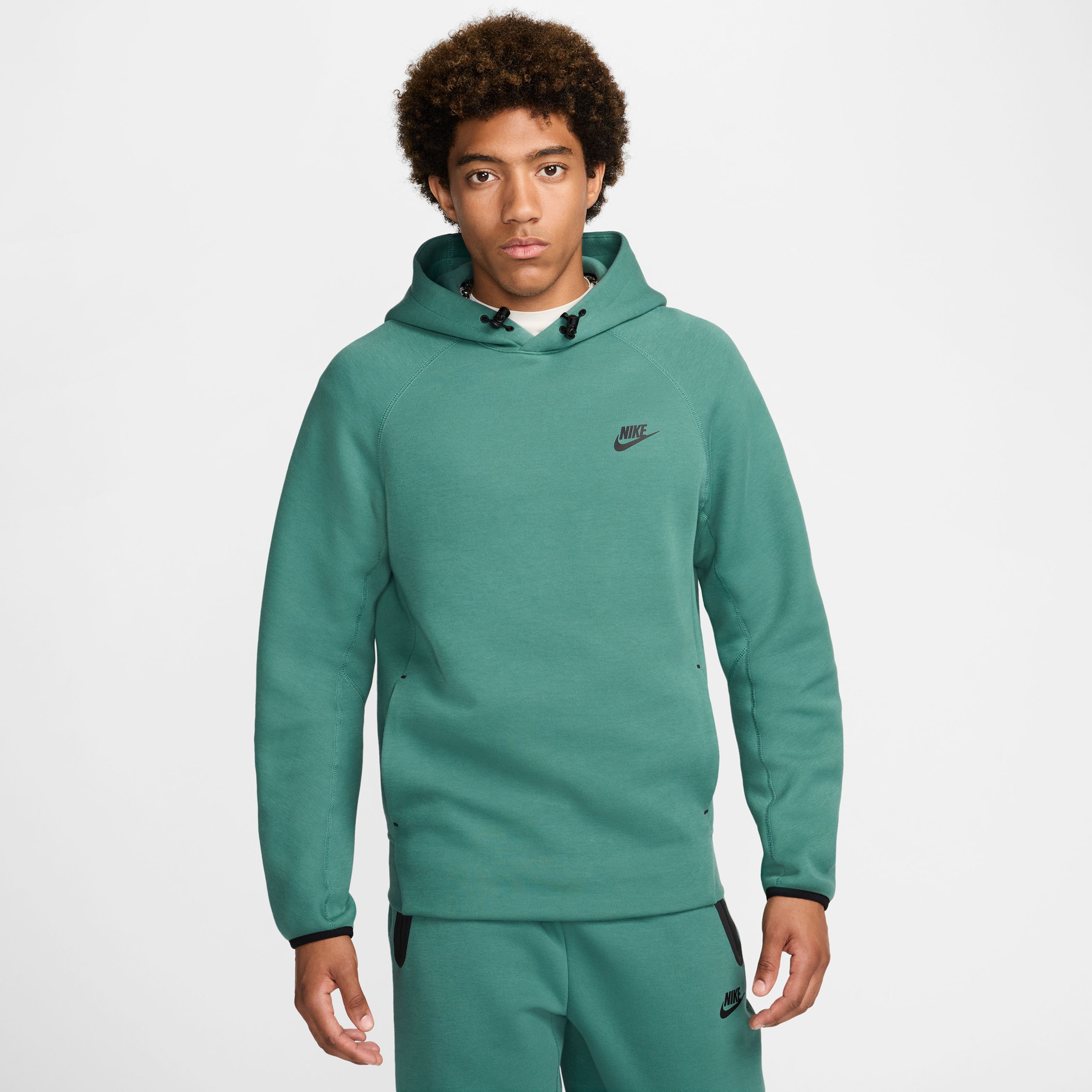 Nike Tech Fleece Pull-Over Erkek Yeşil Sweatshirt