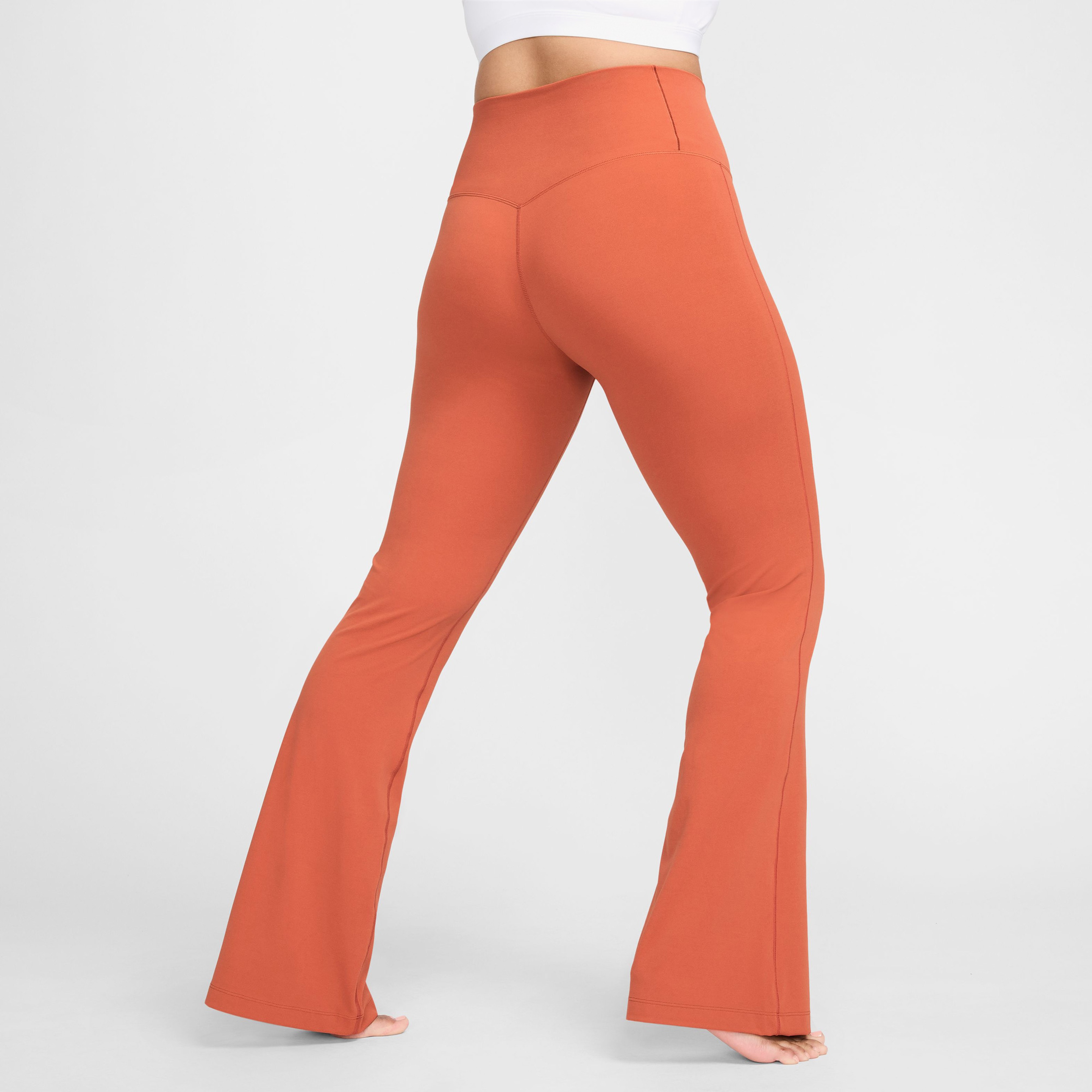 Nike Dri-Fit Zenvy High Rise Kadın Turuncu Eşofman Altı