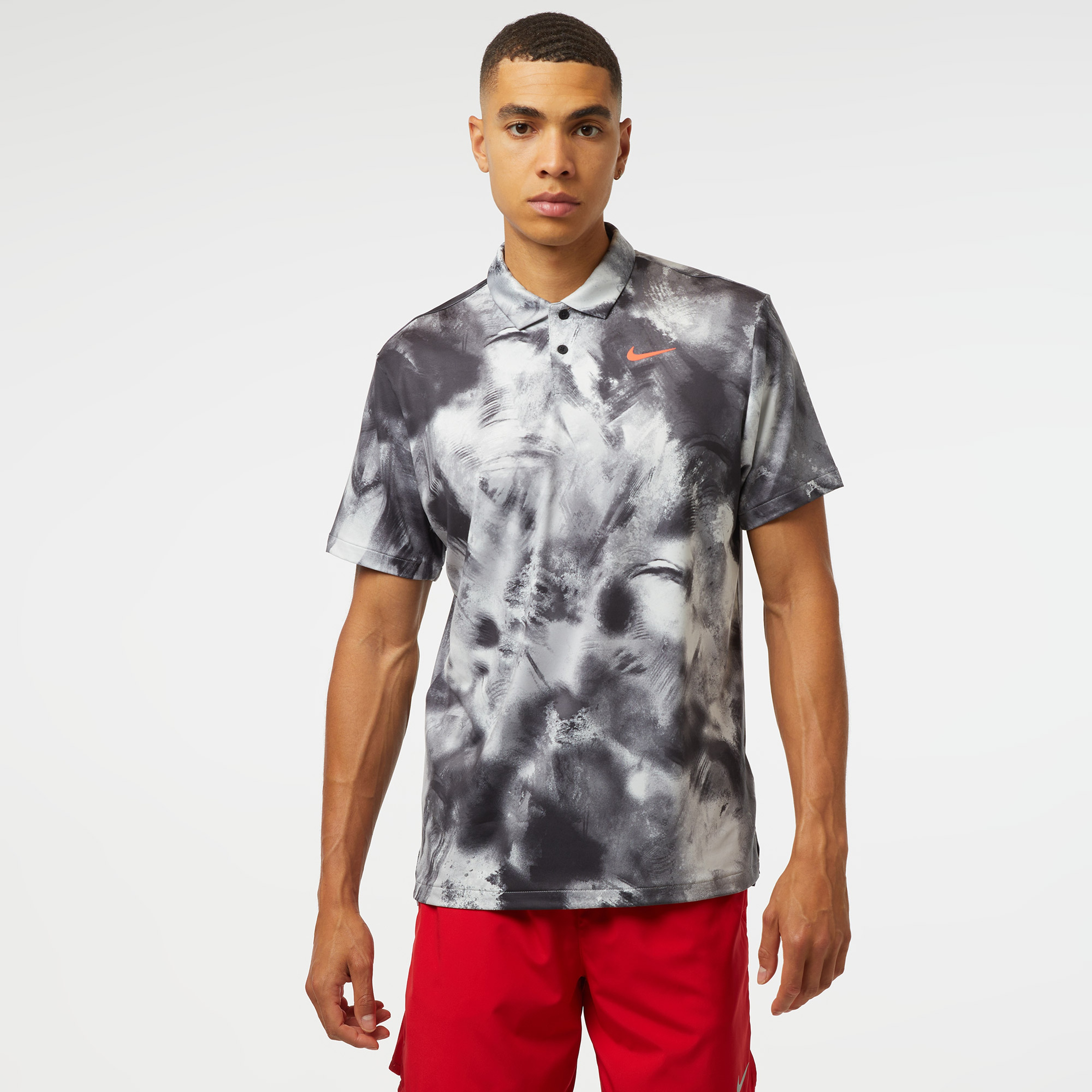 Nike Dri-Fit Tour Erkek Gri Polo
