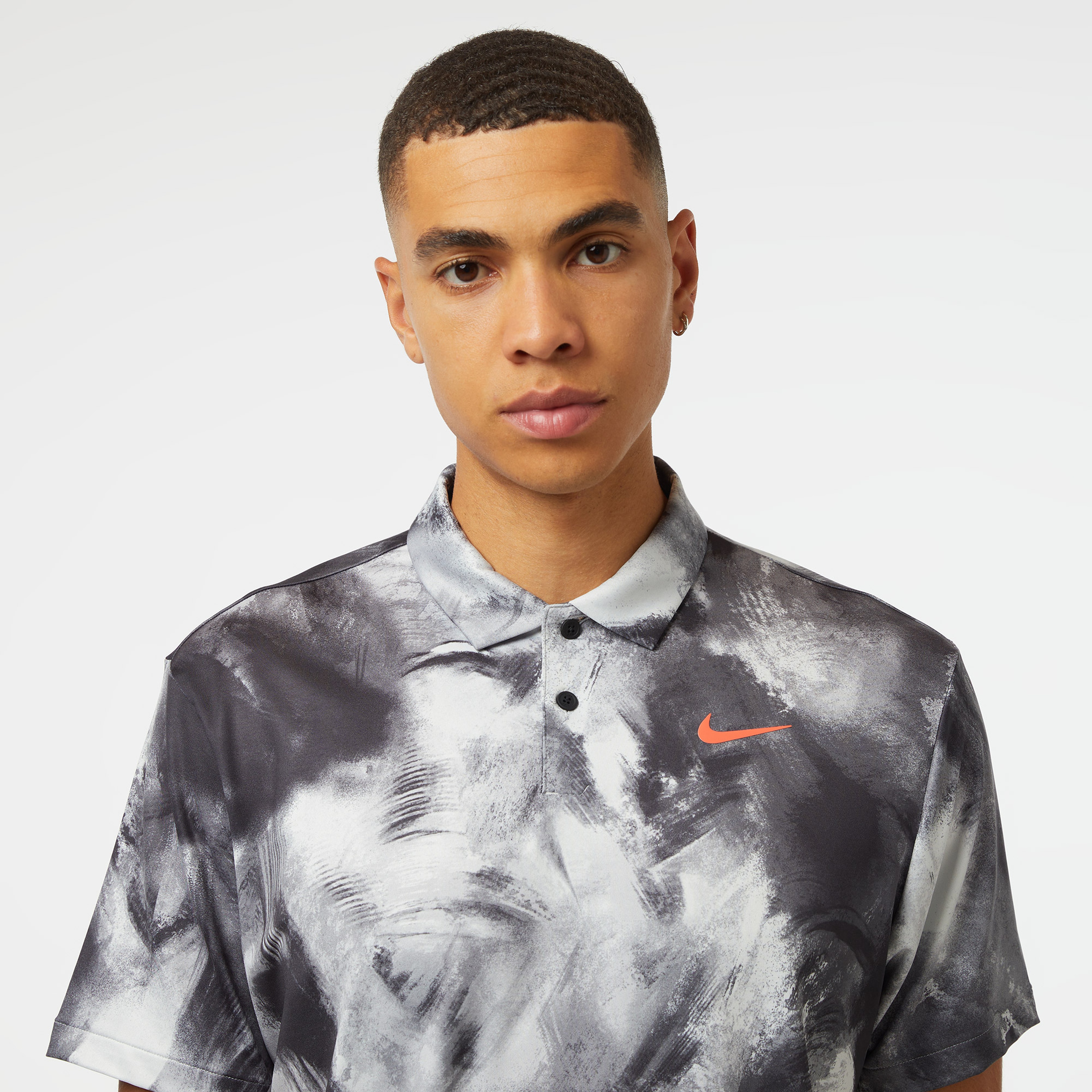 Nike Dri-Fit Tour Erkek Gri Polo
