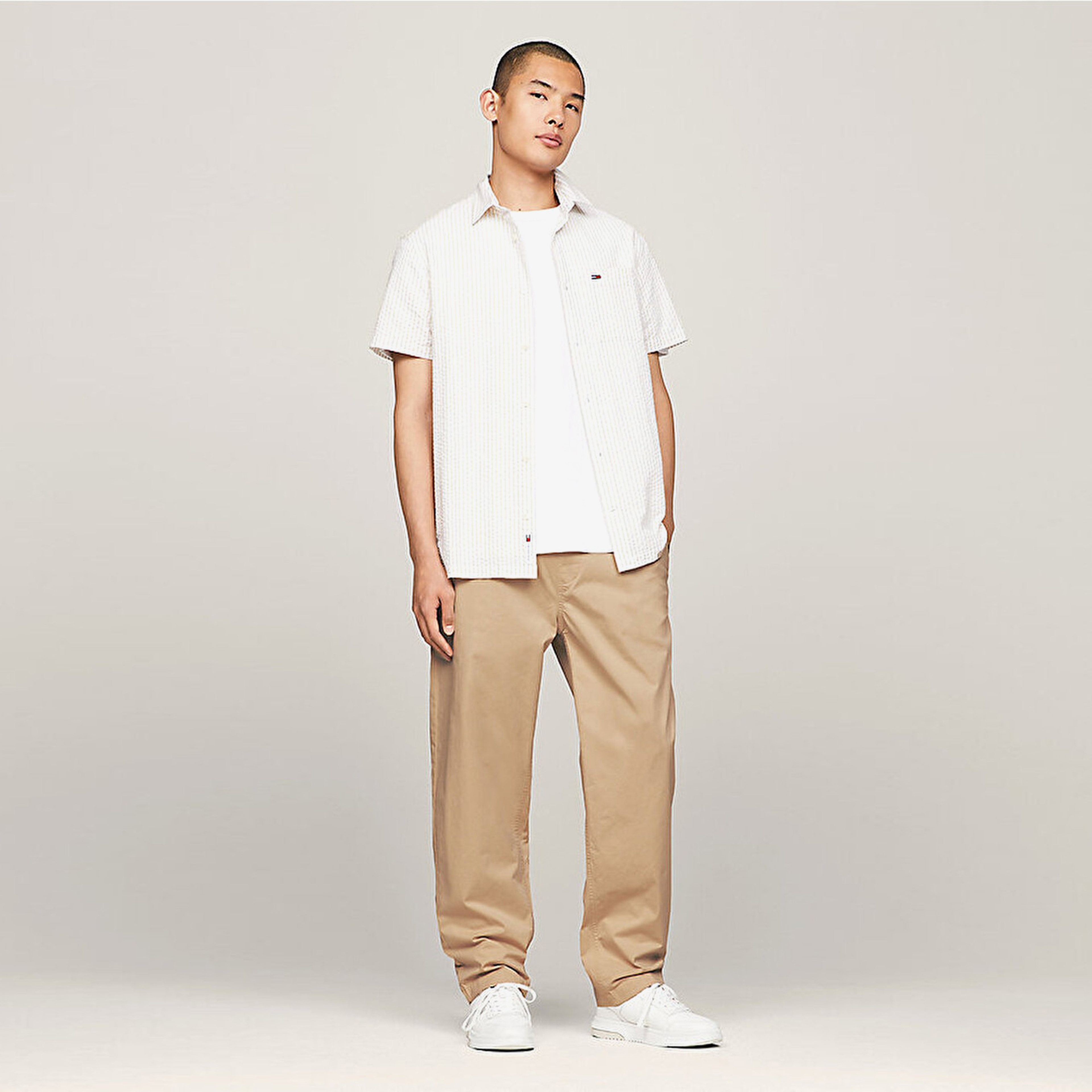 Tommy Jeans Aiden Tapered Casual Erkek Bej Pantolon