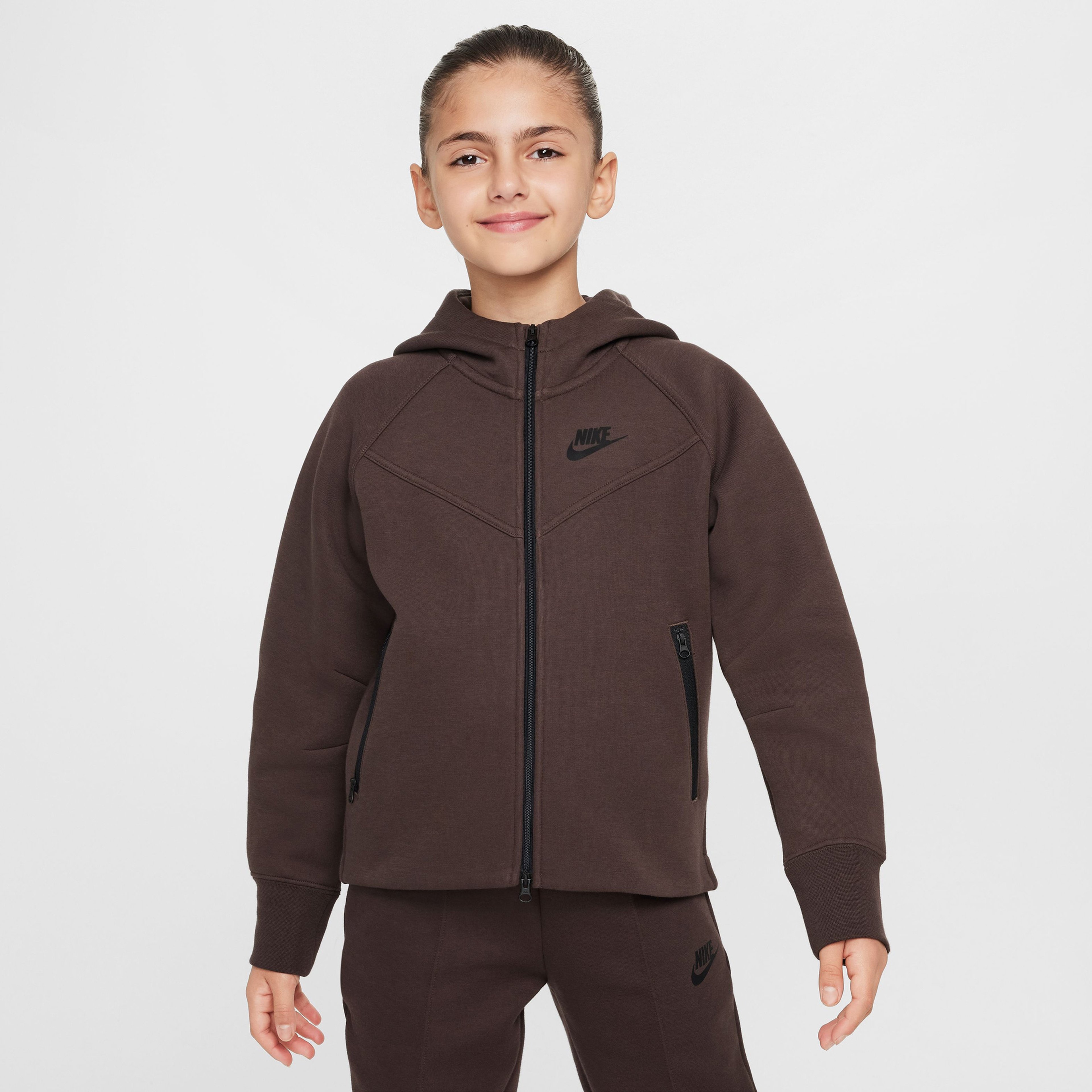 Nike Sportswear Tech Fleece Çocuk Kahverengi Sweatshirt
