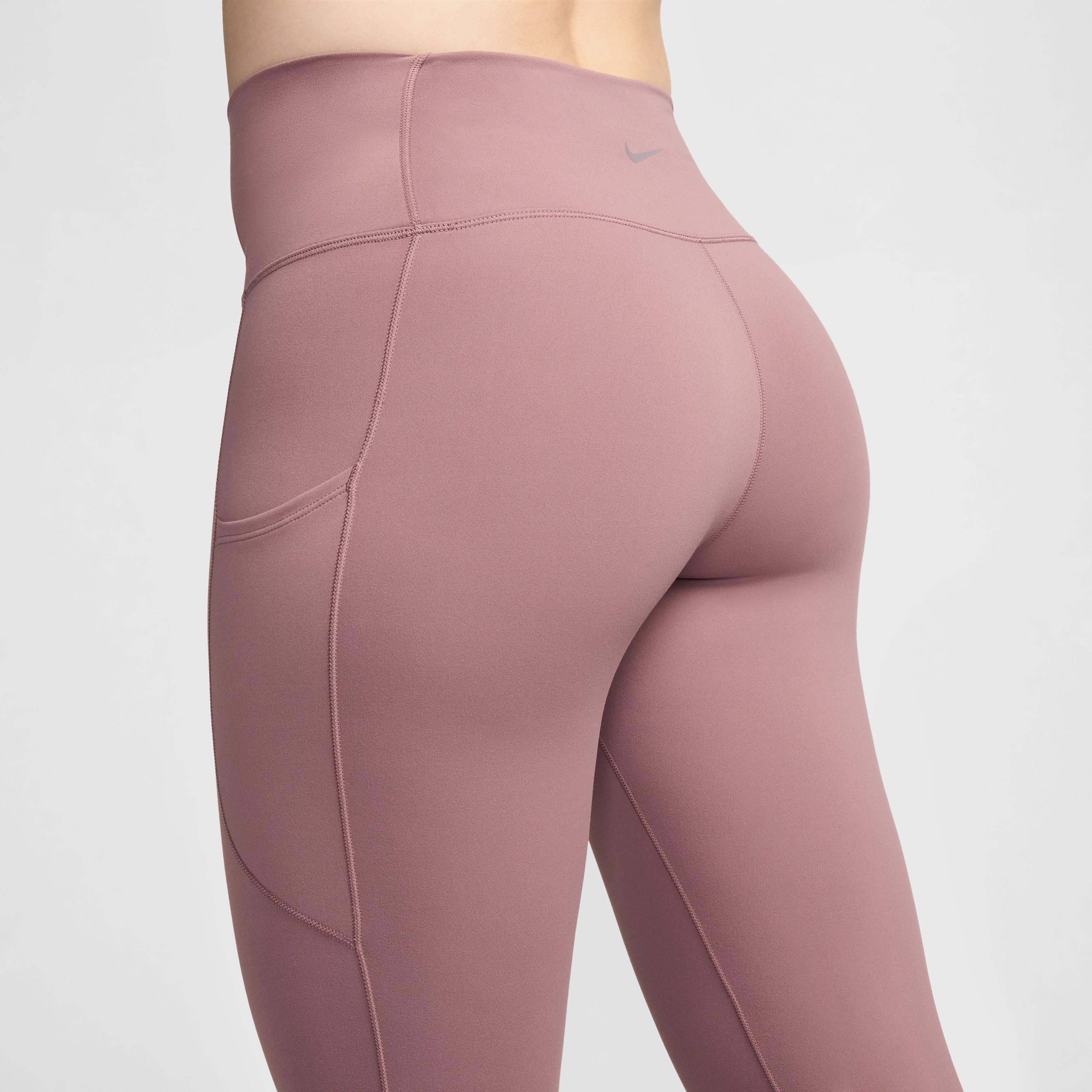 Nike Dri-Fit One High Rise 7/8 Kadın Kahverengi Tayt