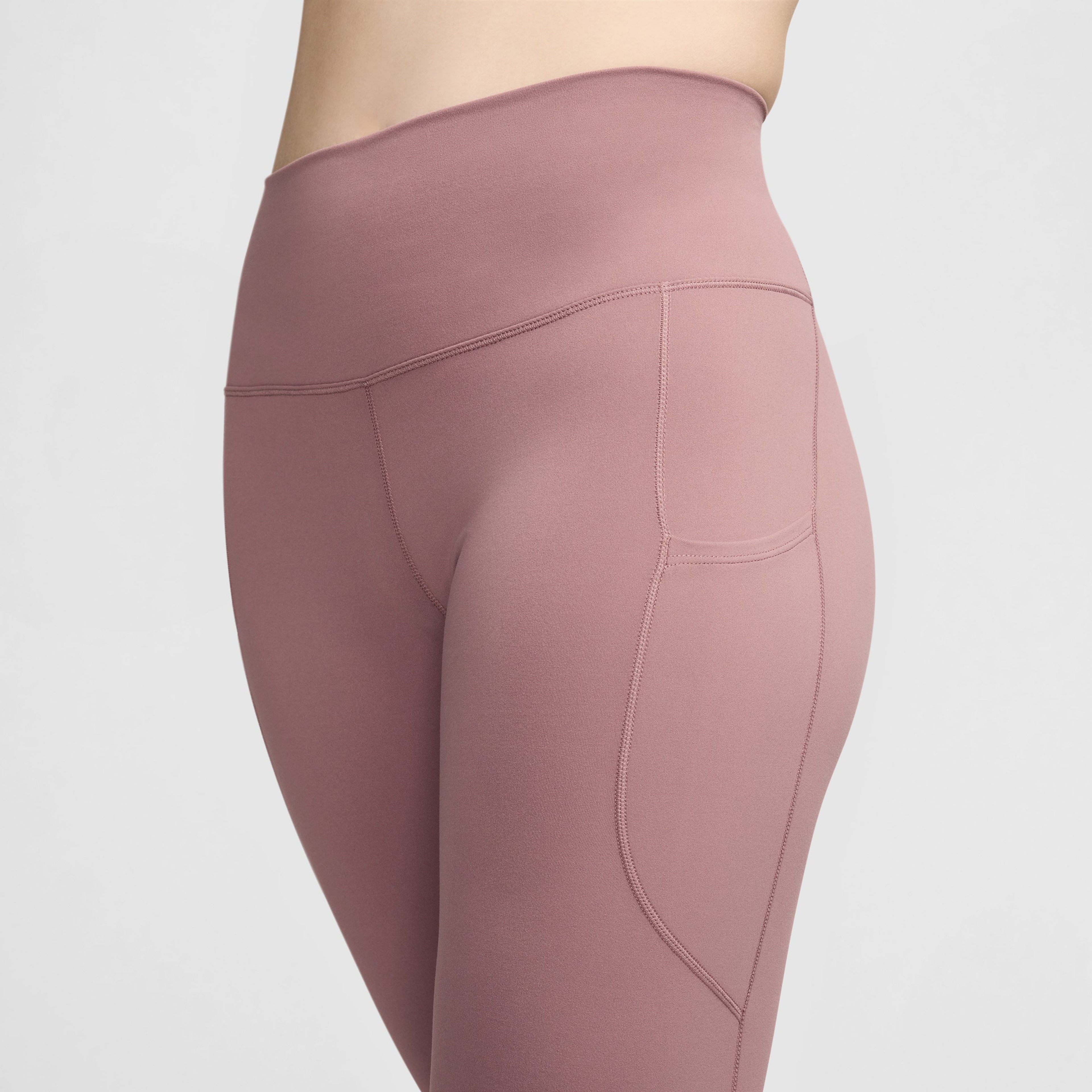 Nike Dri-Fit One High Rise 7/8 Kadın Kahverengi Tayt