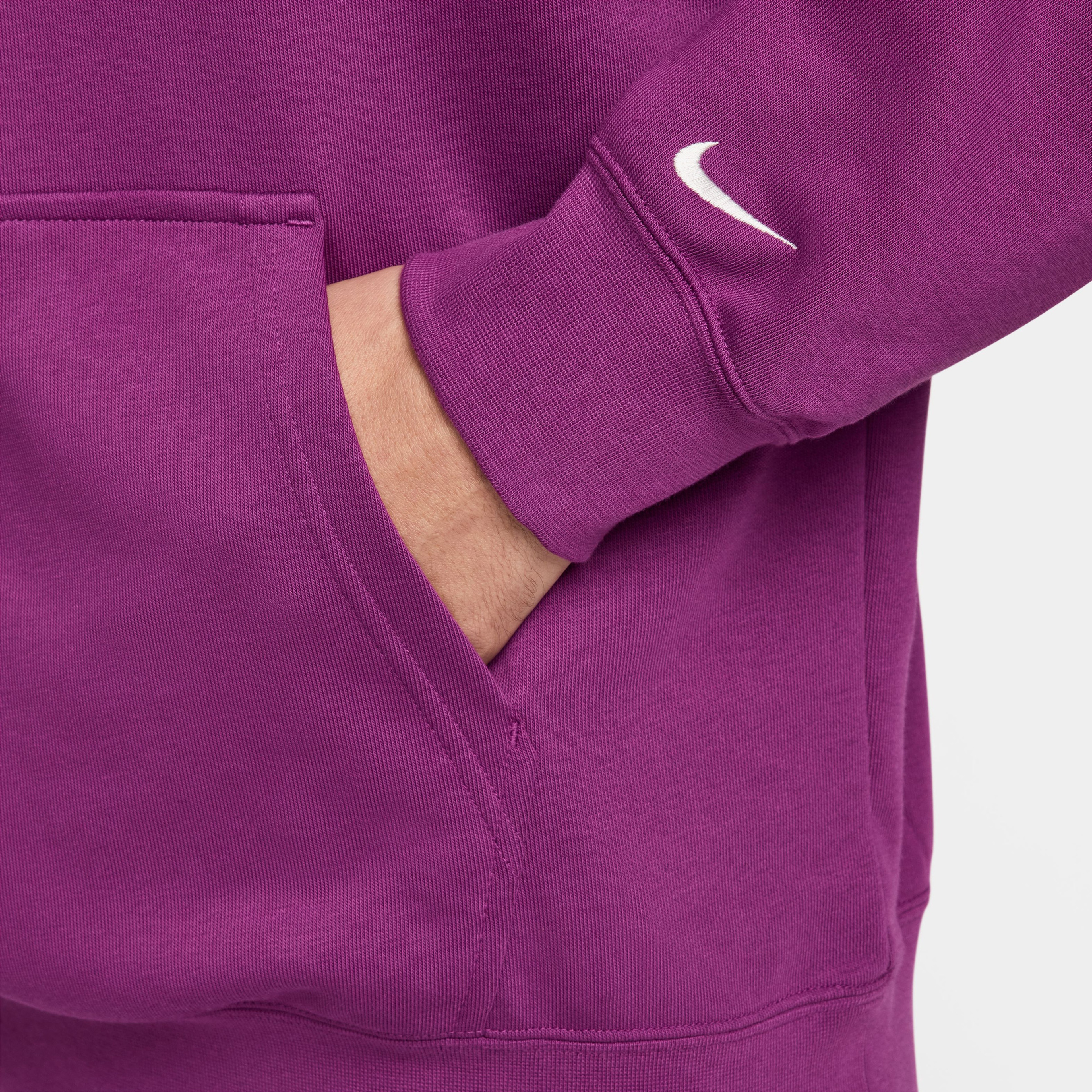 Nike Dri-Fit Track Club Fleece Erkek Mor Sweatshirt