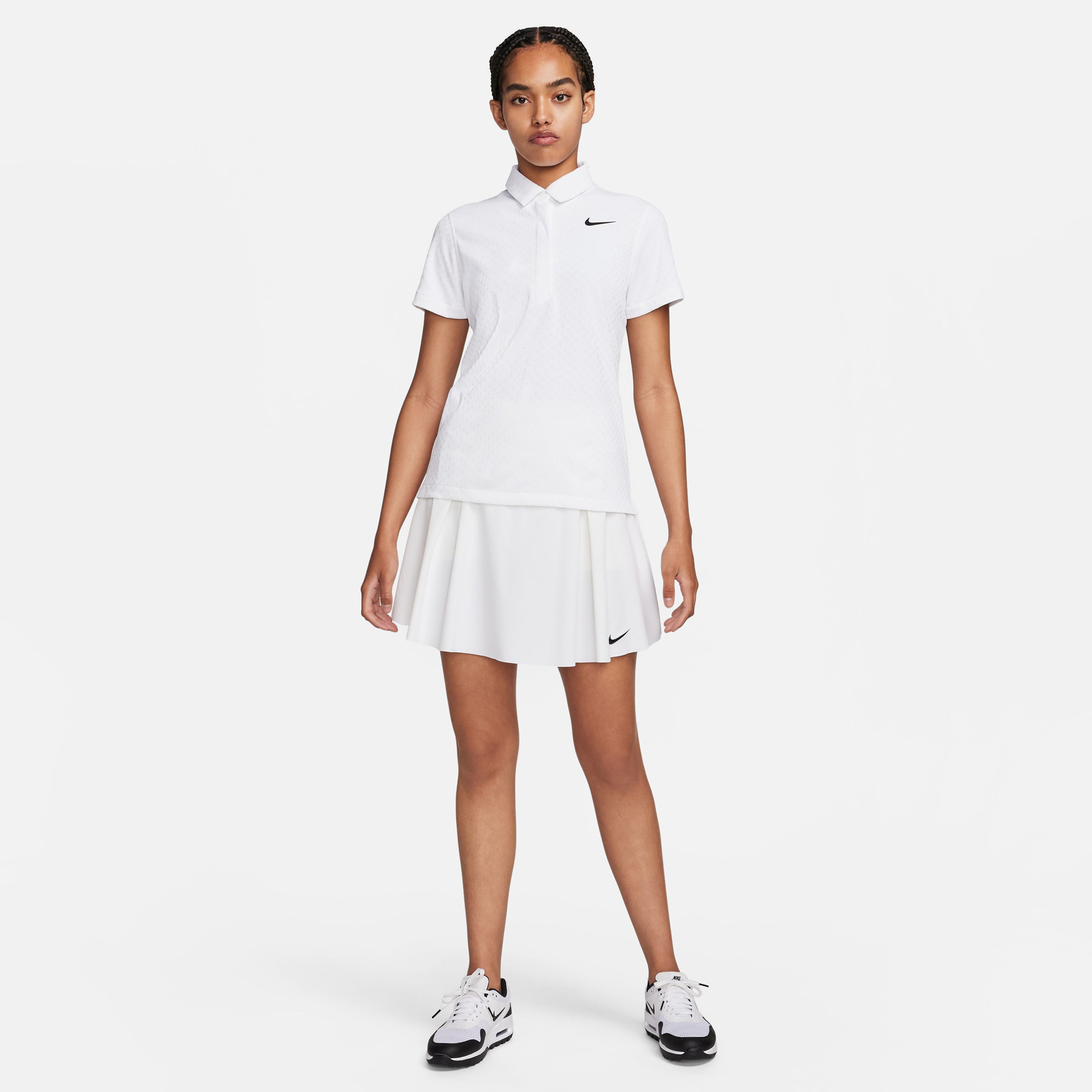 Nike Dri-Fit Adventure Tour Kadın Beyaz Polo