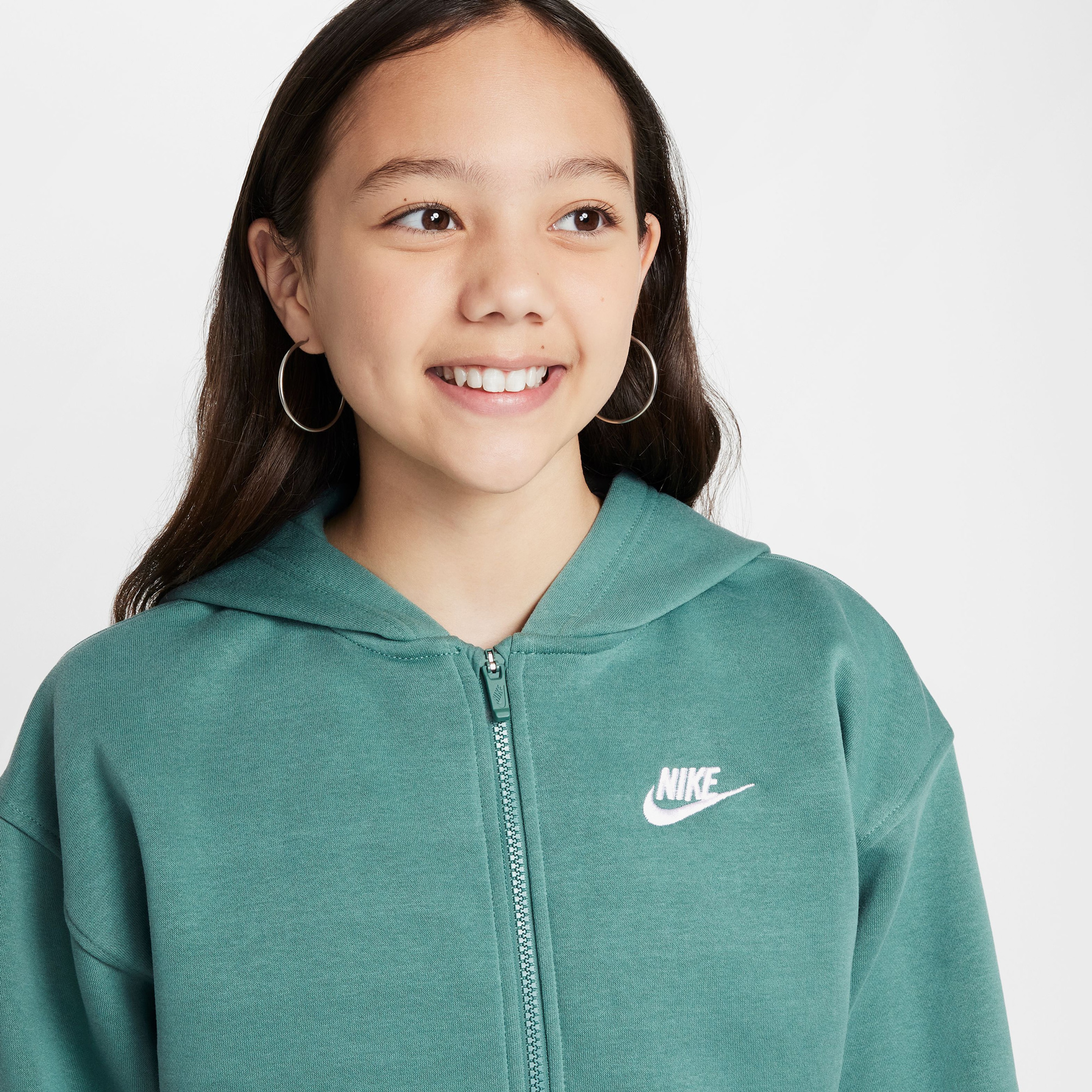 Nike Sportswear Club Fleece Çocuk Yeşil Hoodie Sweatshirt