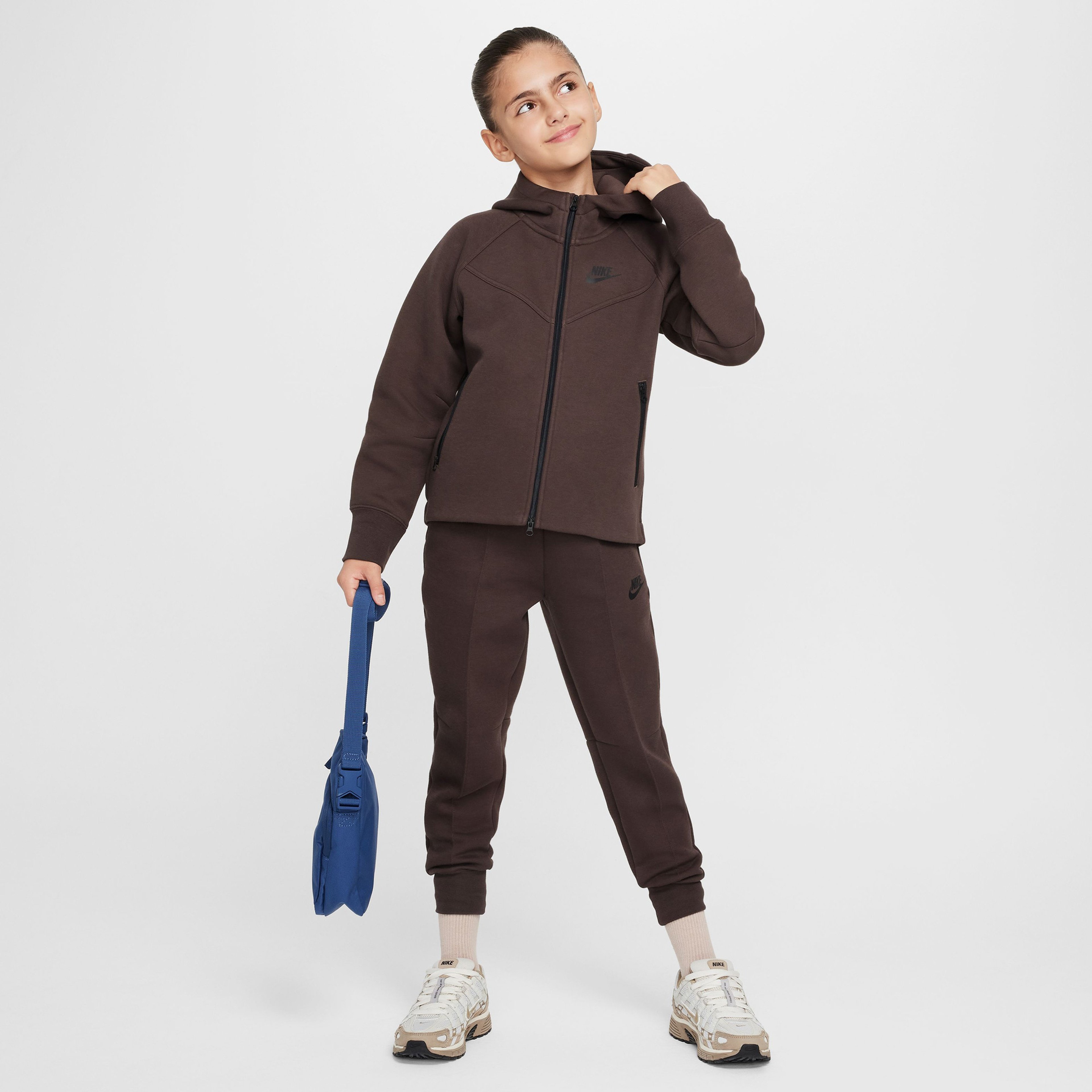 Nike Sportswear Tech Fleece Çocuk Kahverengi Sweatshirt