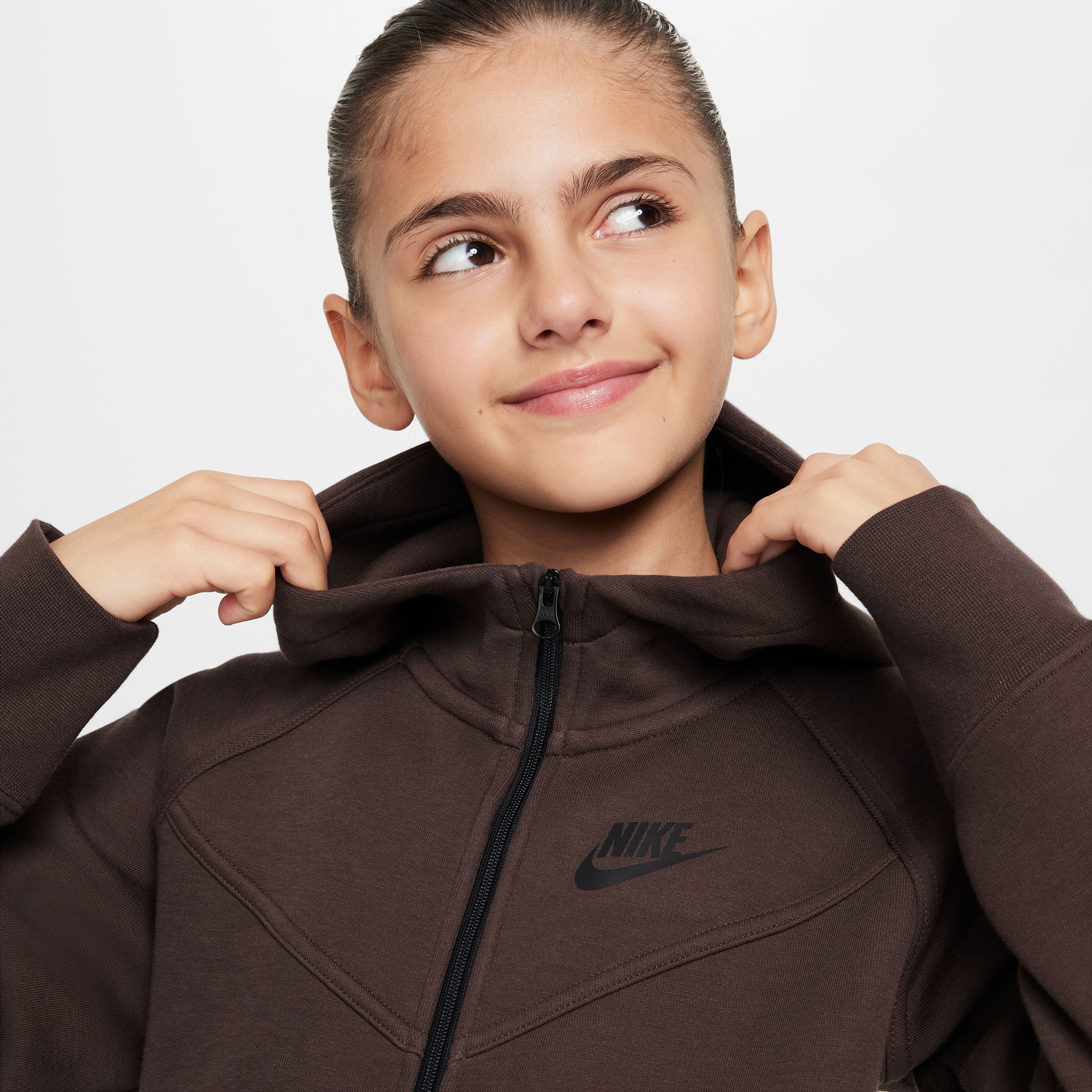 Nike Sportswear Tech Fleece Çocuk Kahverengi Sweatshirt