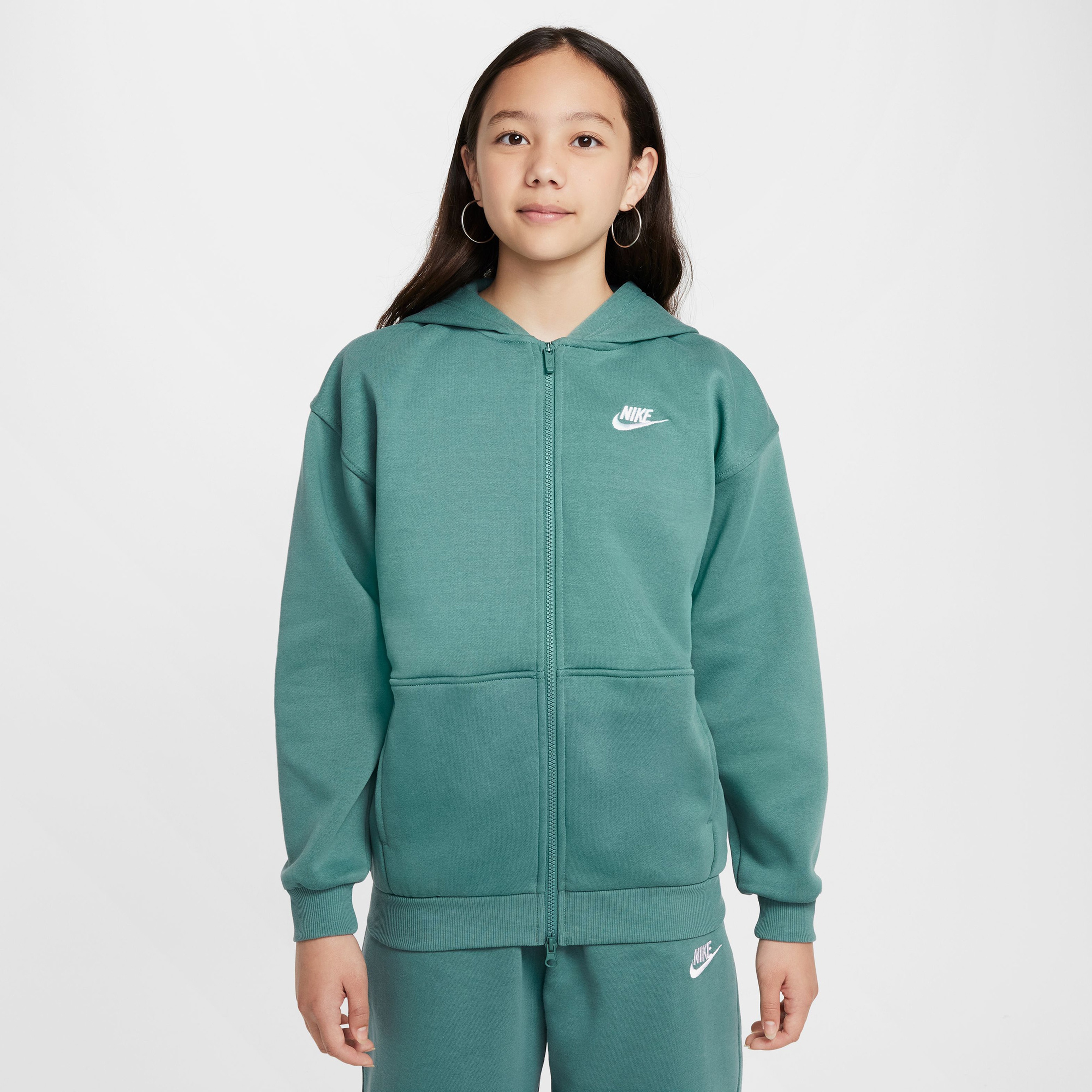Nike Sportswear Club Fleece Çocuk Yeşil Hoodie Sweatshirt