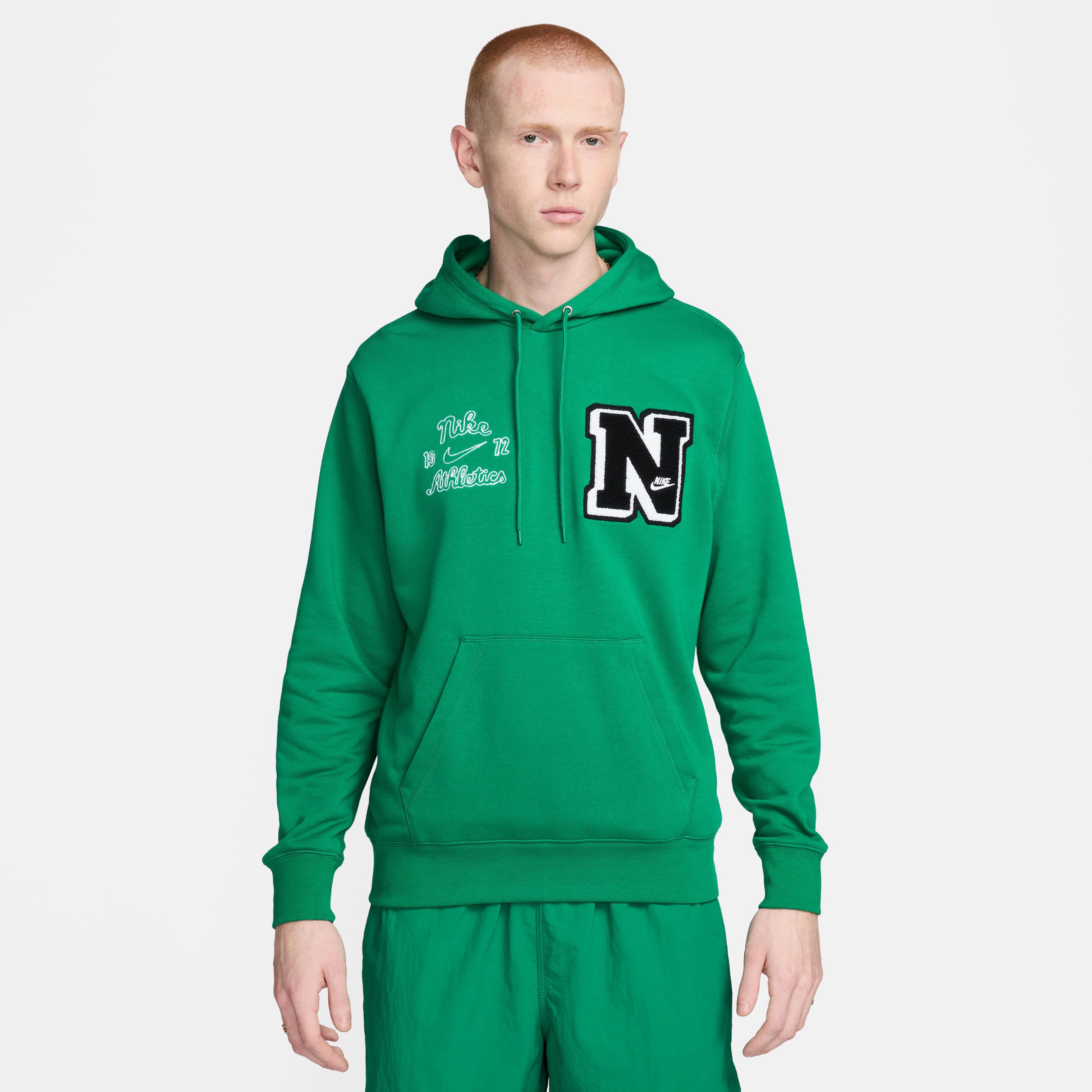 Nike Club Fleece Erkek Yeşil Hoodie Sweatshirt