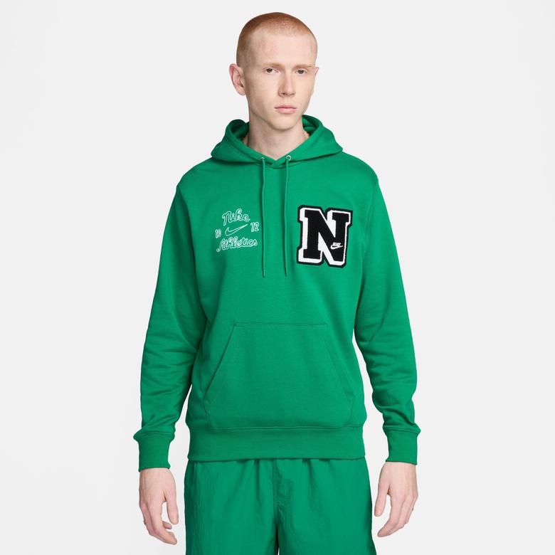 Nike Club Fleece Erkek Yeşil Hoodie Sweatshirt